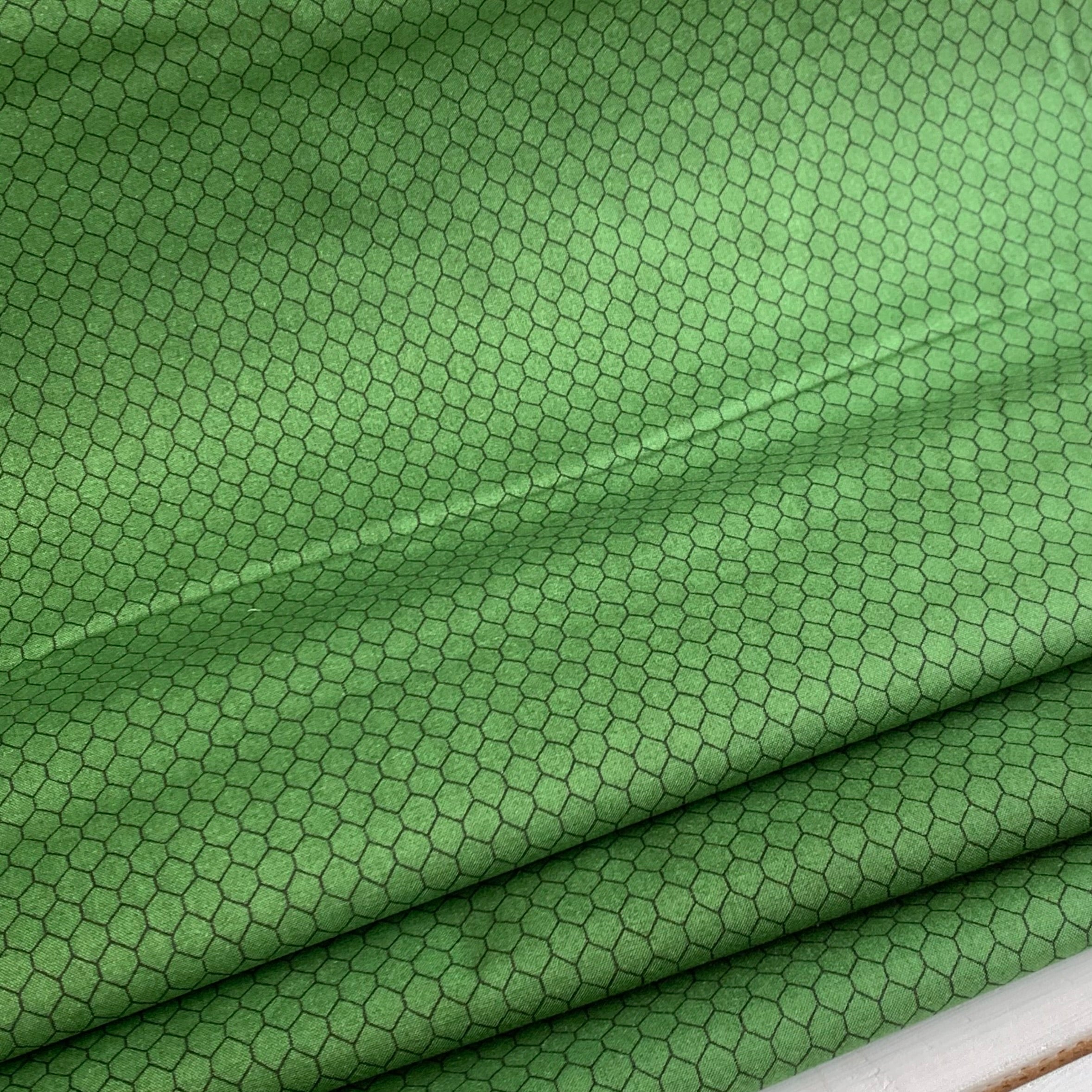 Chicken Wire From Farmers Market Collection by Whistler Studios and Milled by Windham Fabrics, Pattern 52769-6 Green Cotton Fabric