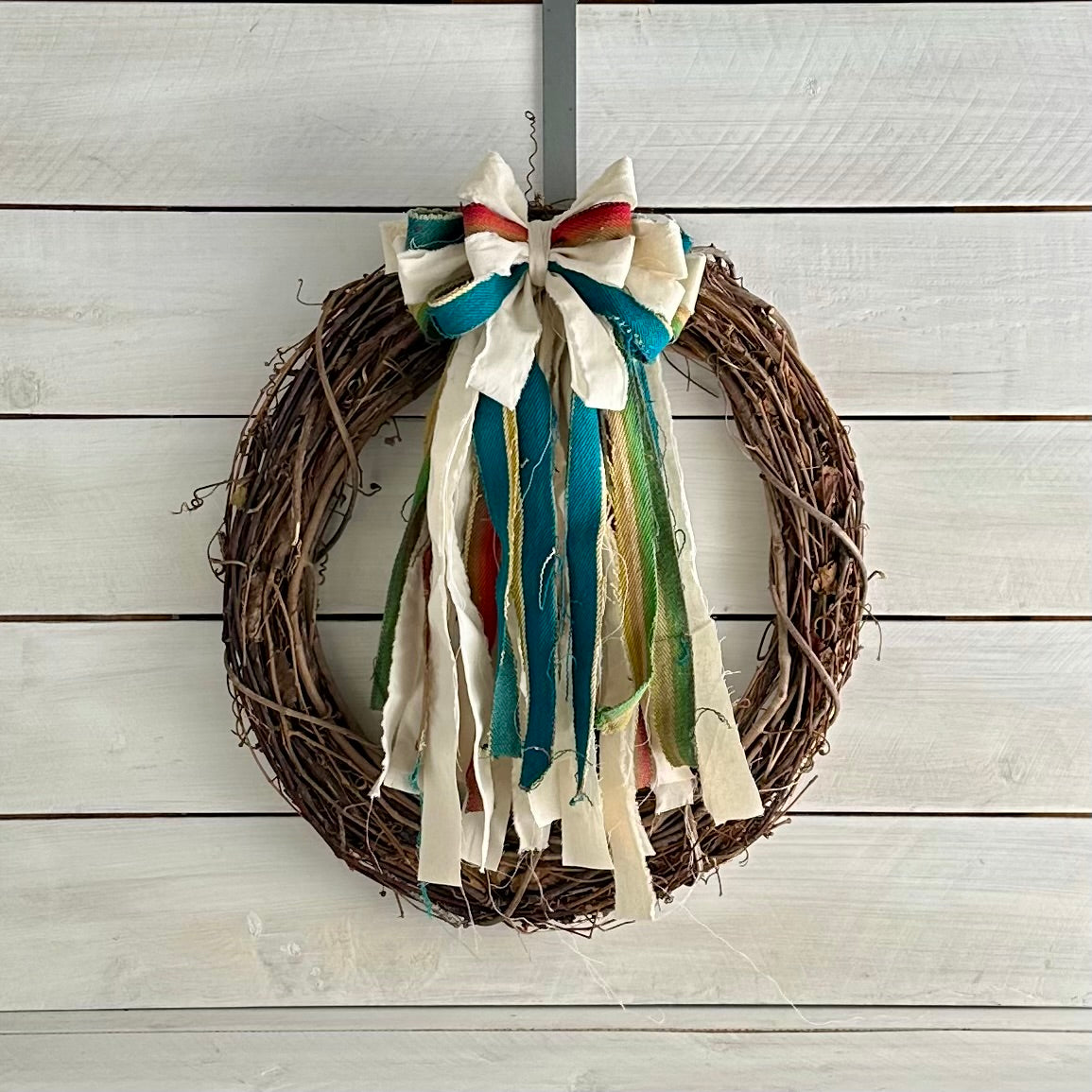 serape style southwest rag bow