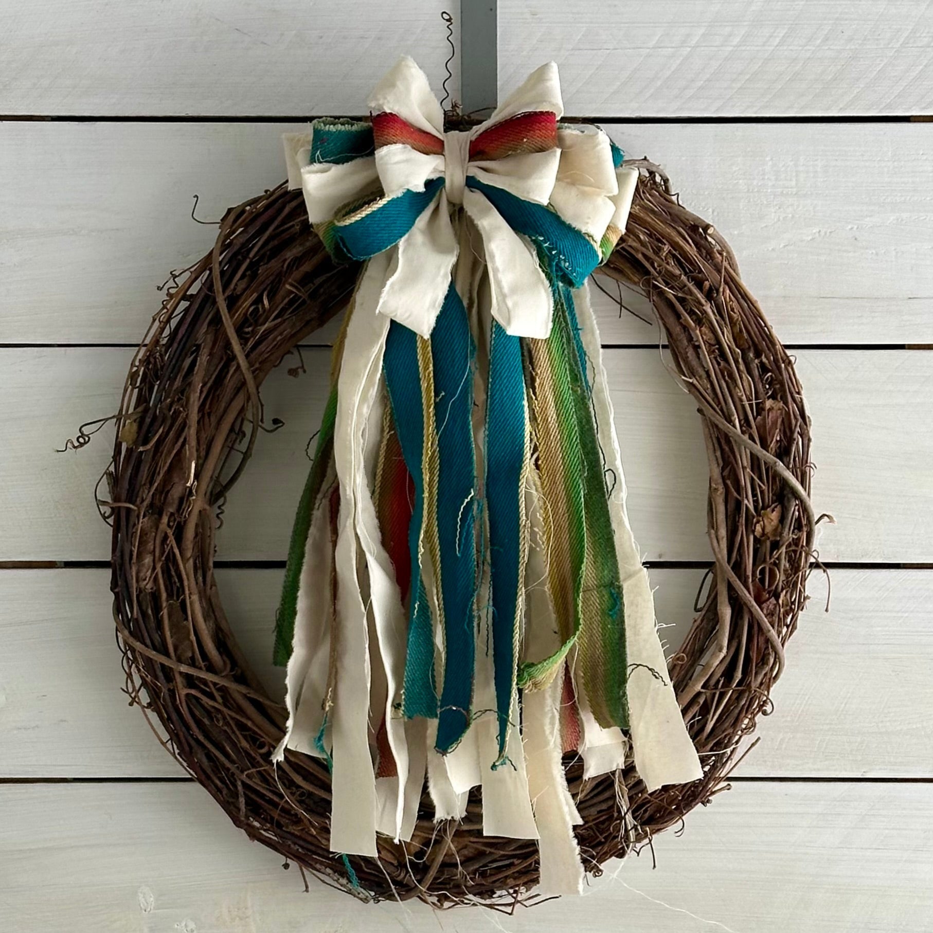 serape style rag bow