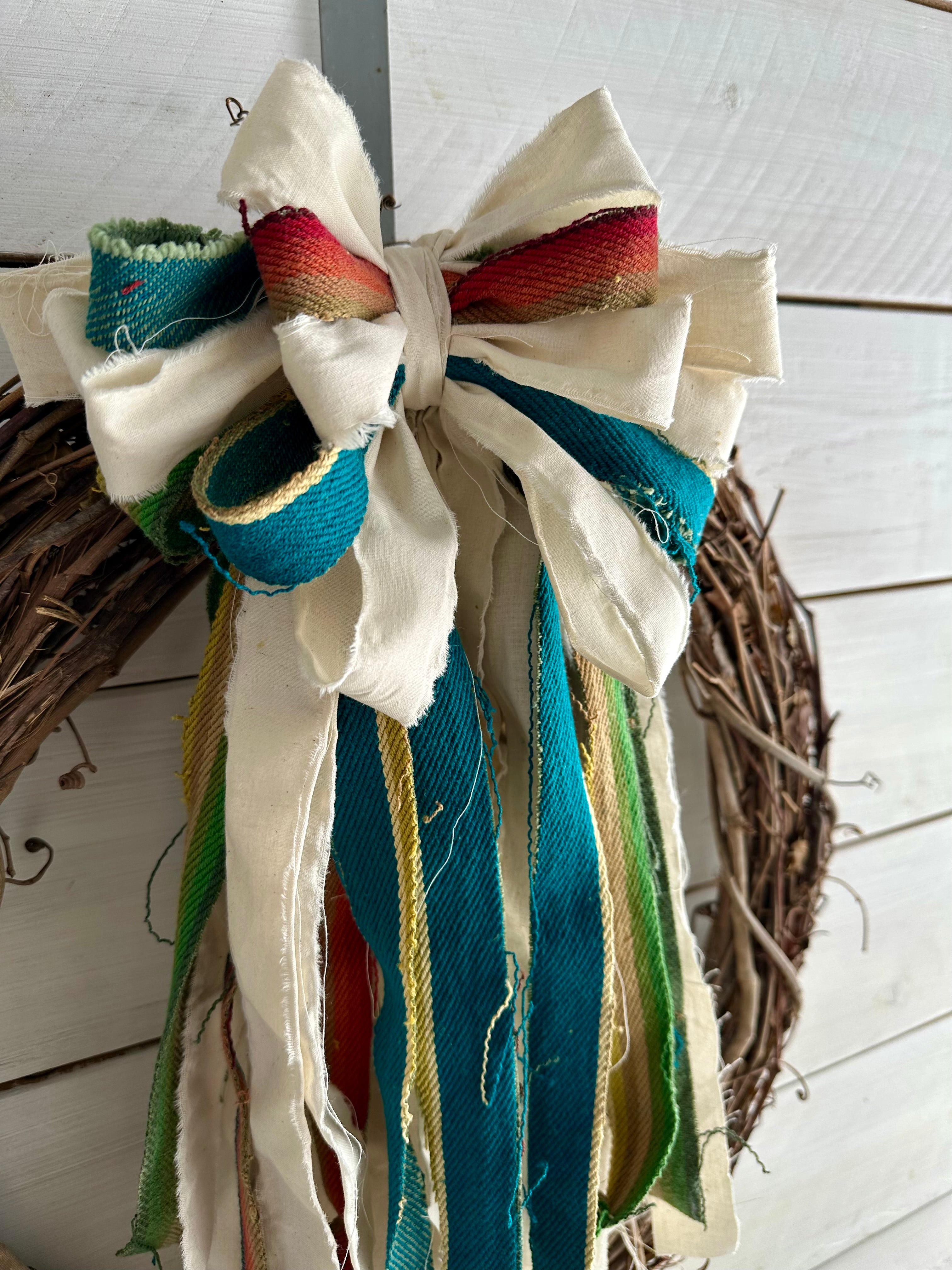 serape style southwest rag bow