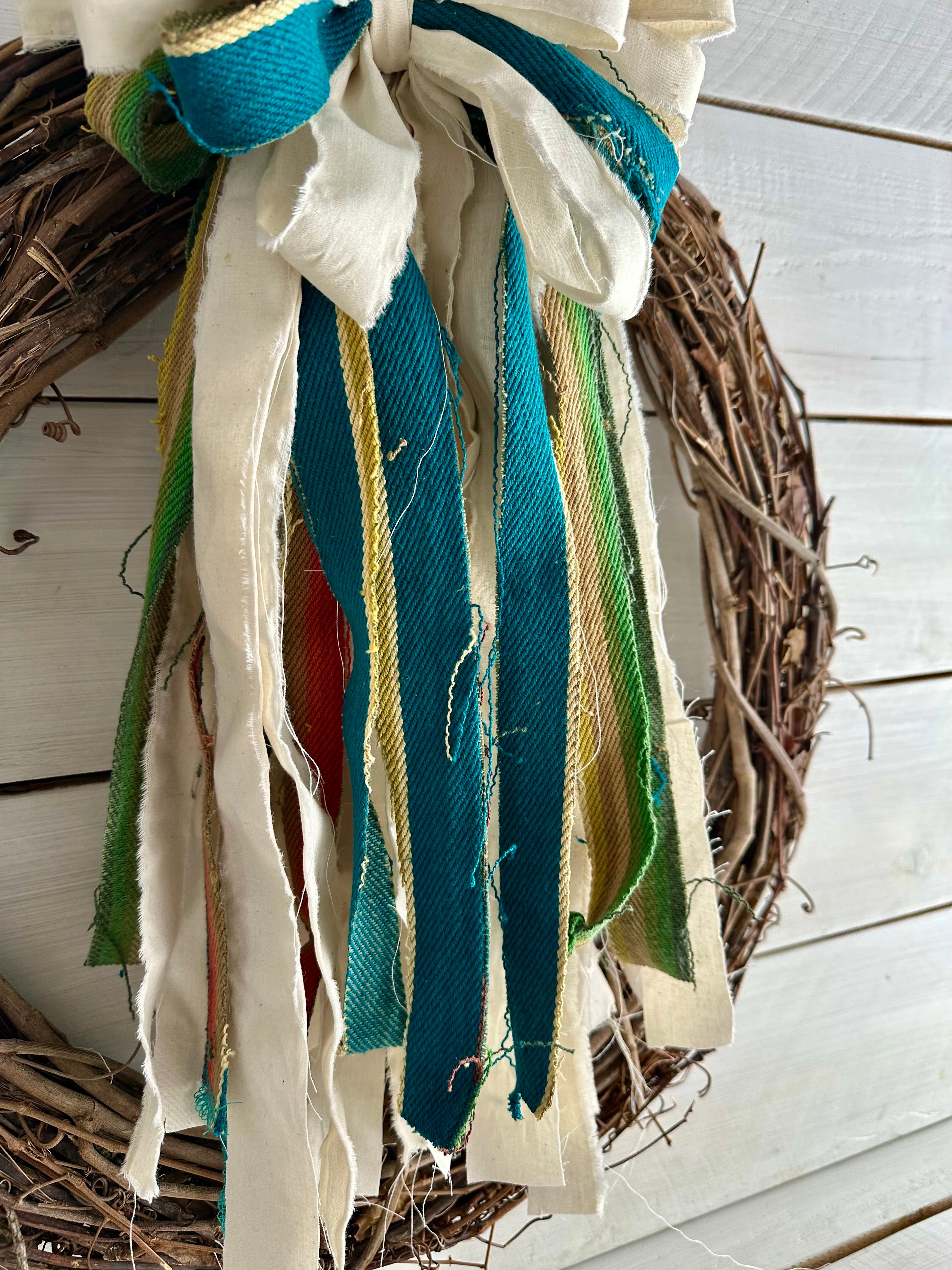 serape style southwest rag bow