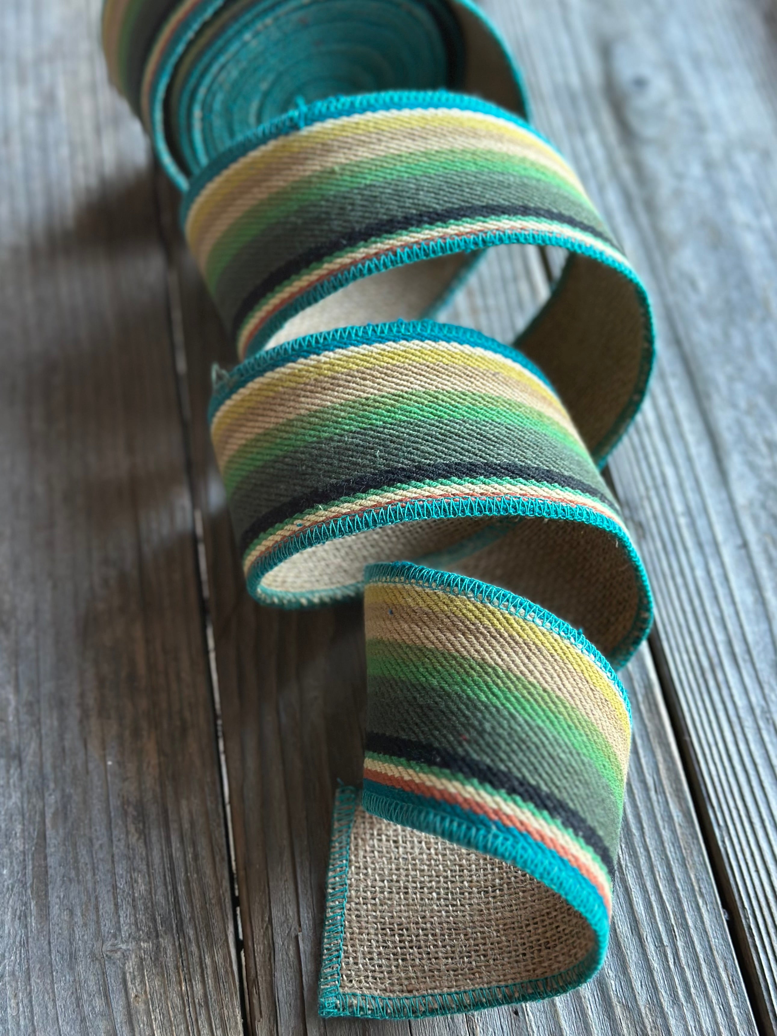 Serape Style Wired Ribbon 2 1/2" Wide - 5 Yards