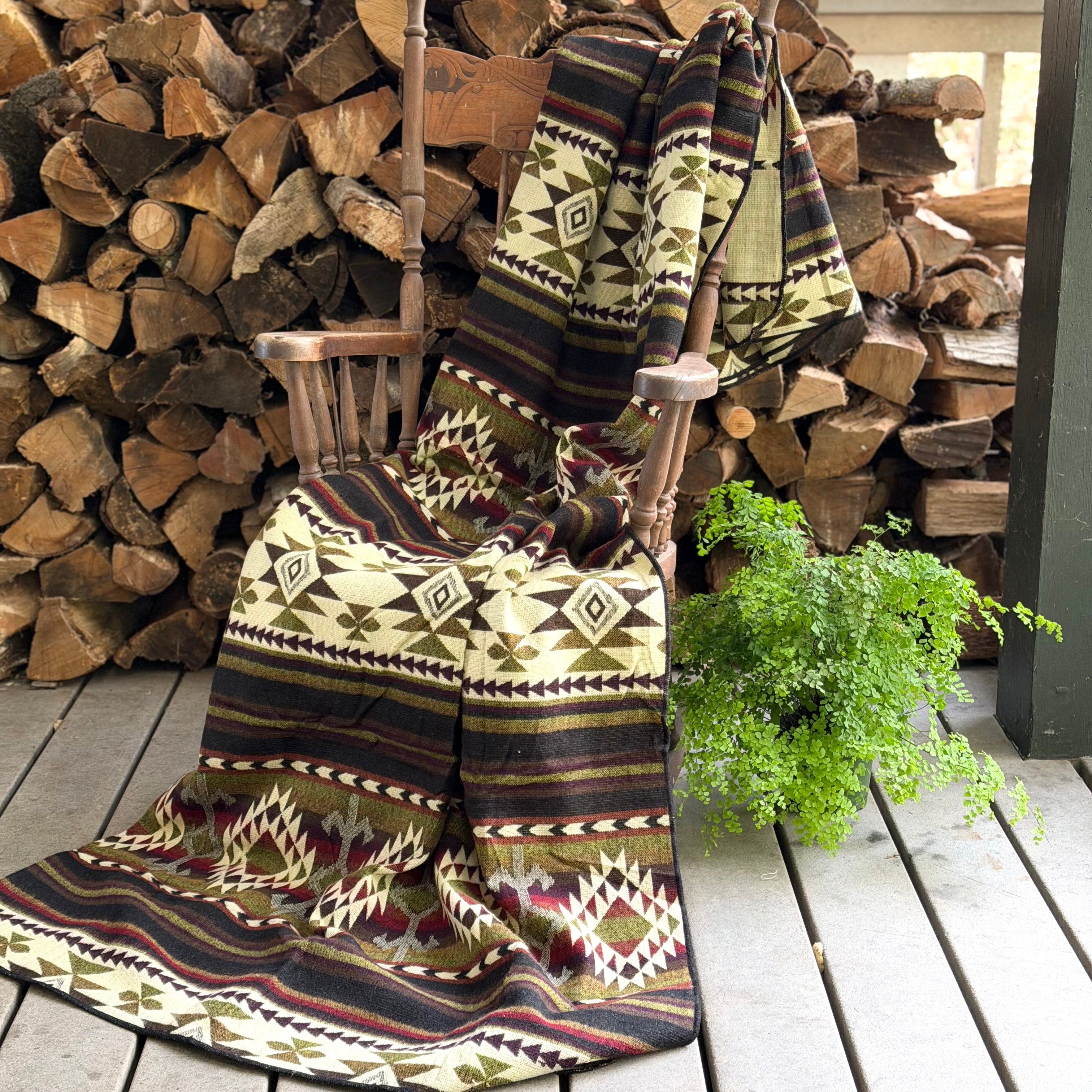 Alpaca Wool and Acrylic Blanket