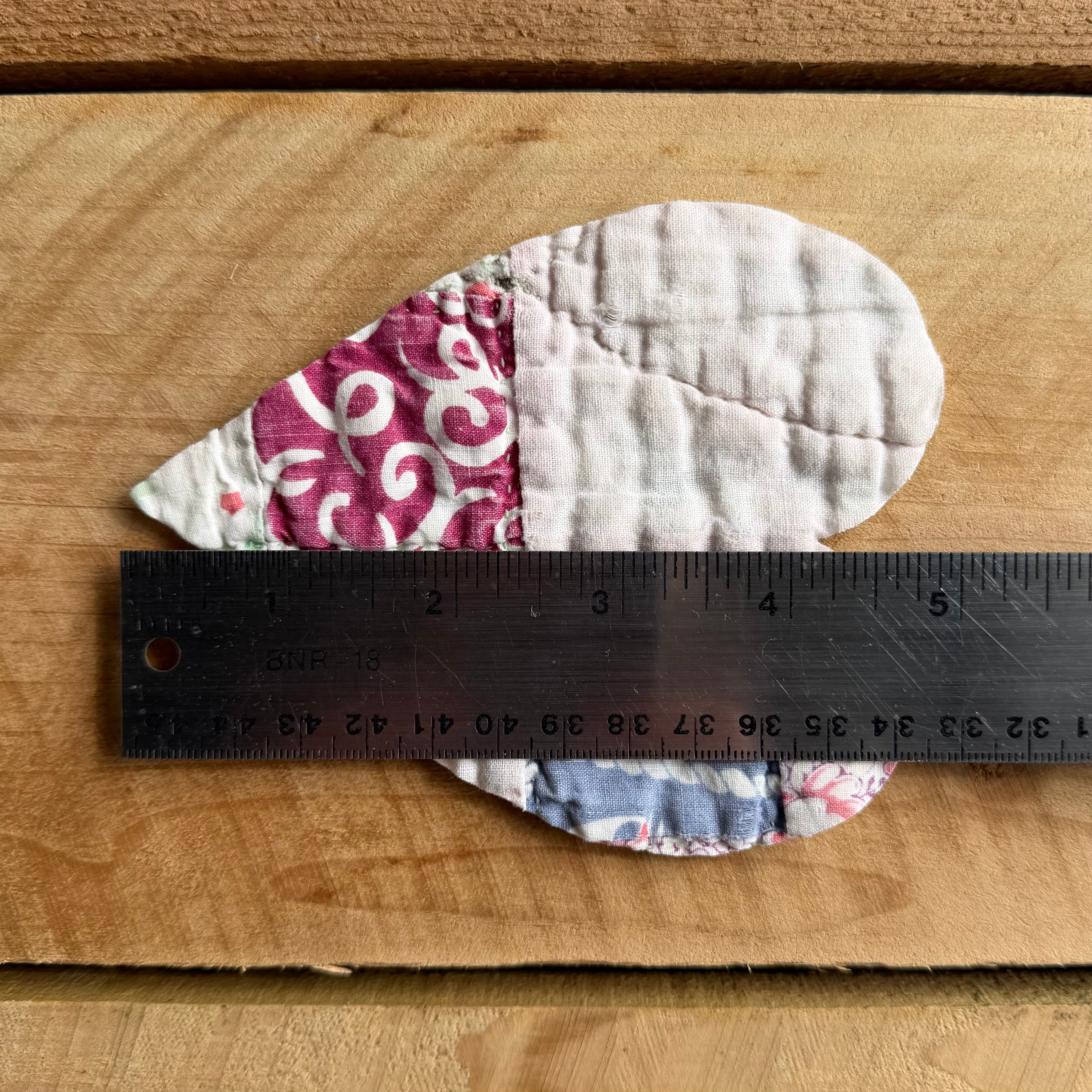 Heart Die Cuts from Vintage Quilt