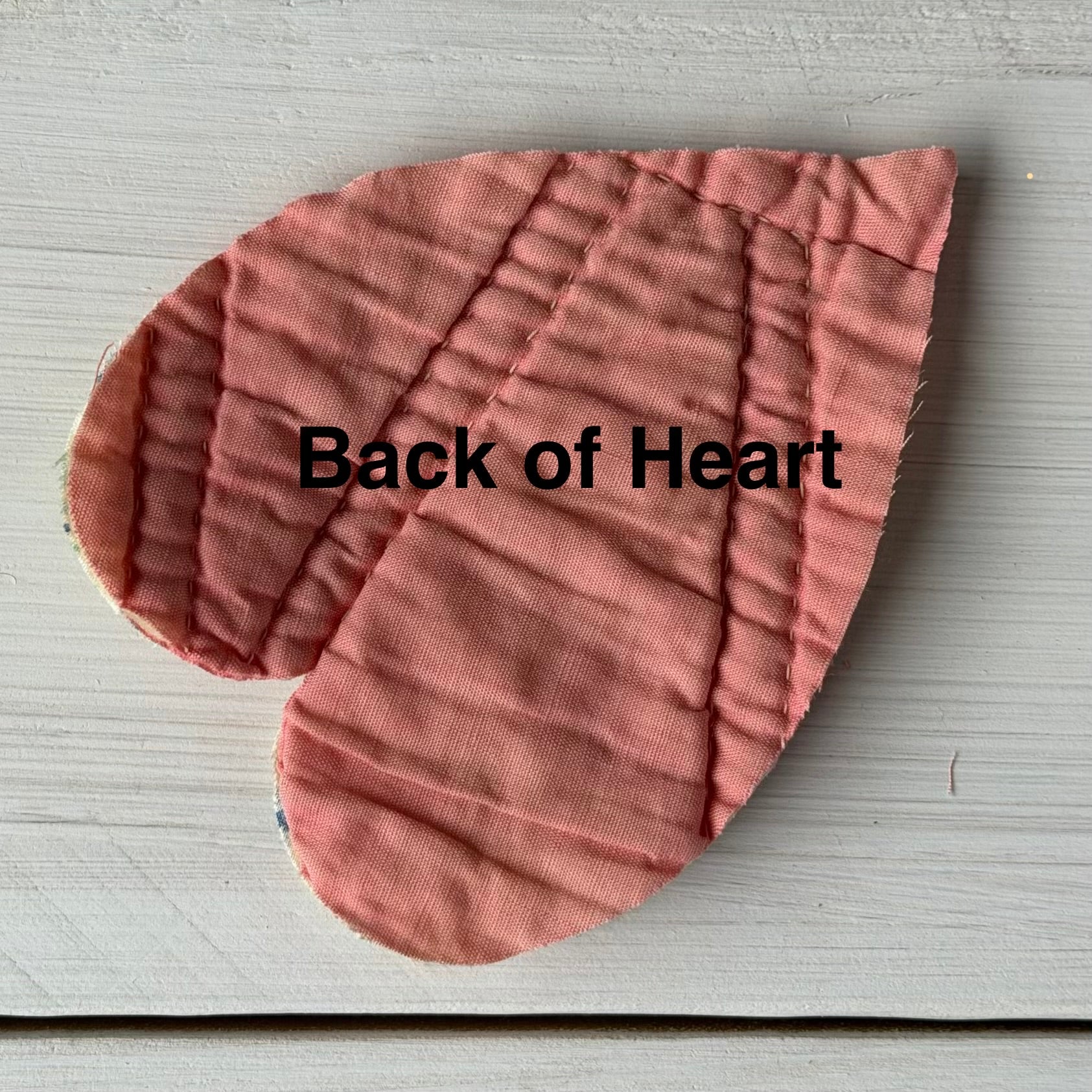 Heart Die Cuts from Vintage Quilt