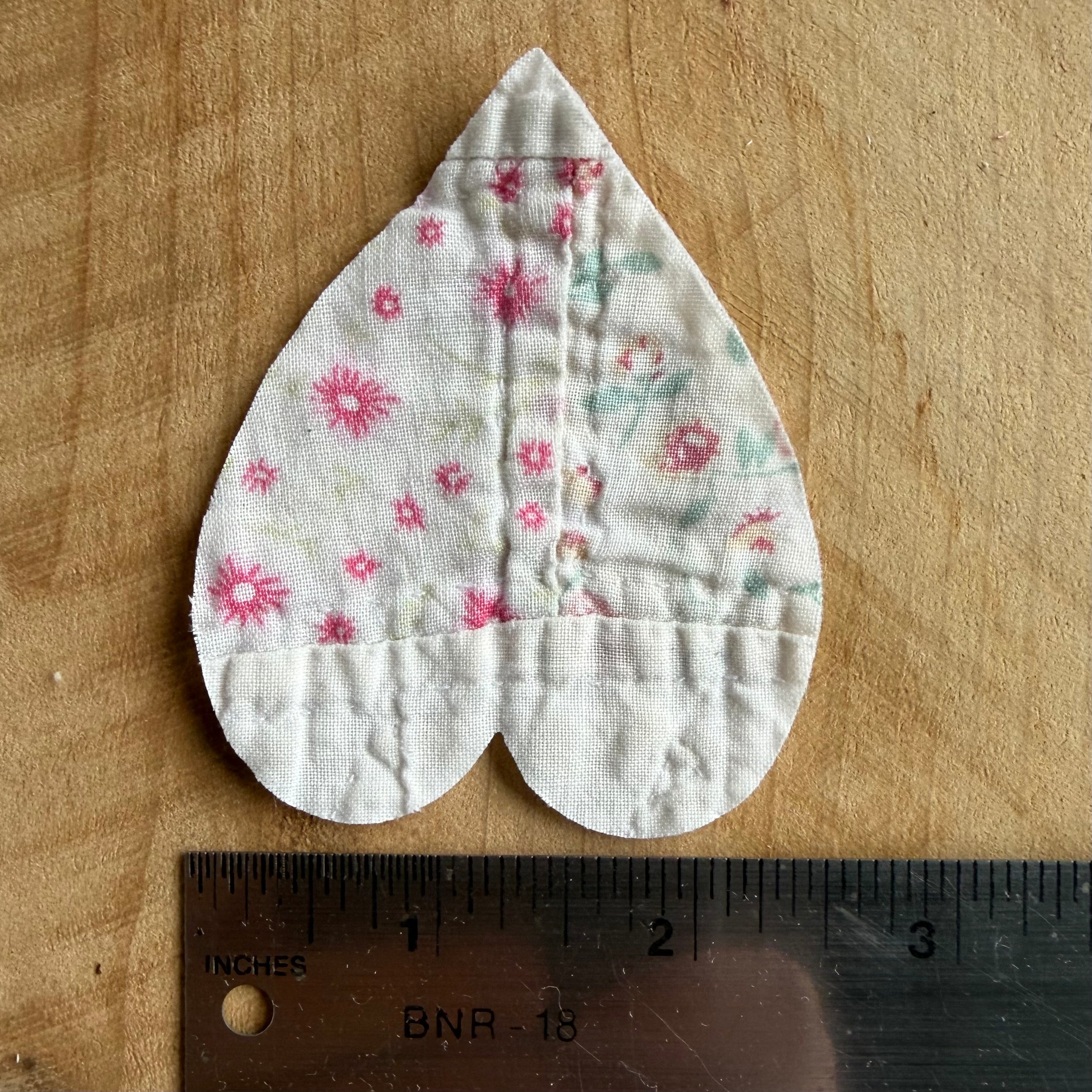 Heart Die Cuts from Vintage Quilt