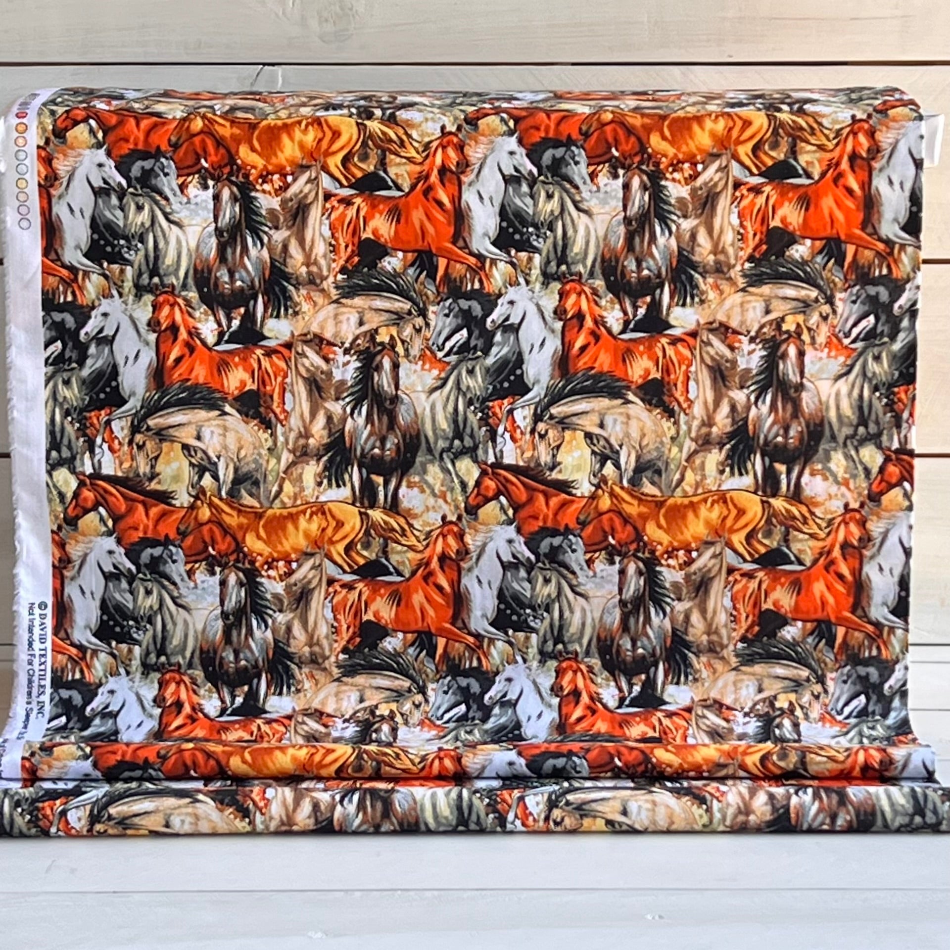 Horse Stampeded Fabric