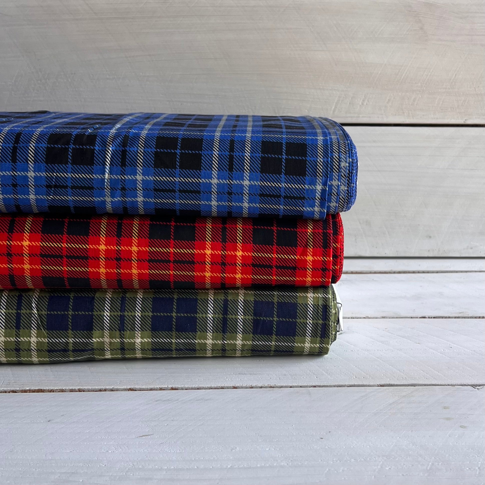 Dad Plaids - Red, Green, Blue Tartan Plaid Fabric - Quilter Cotton
