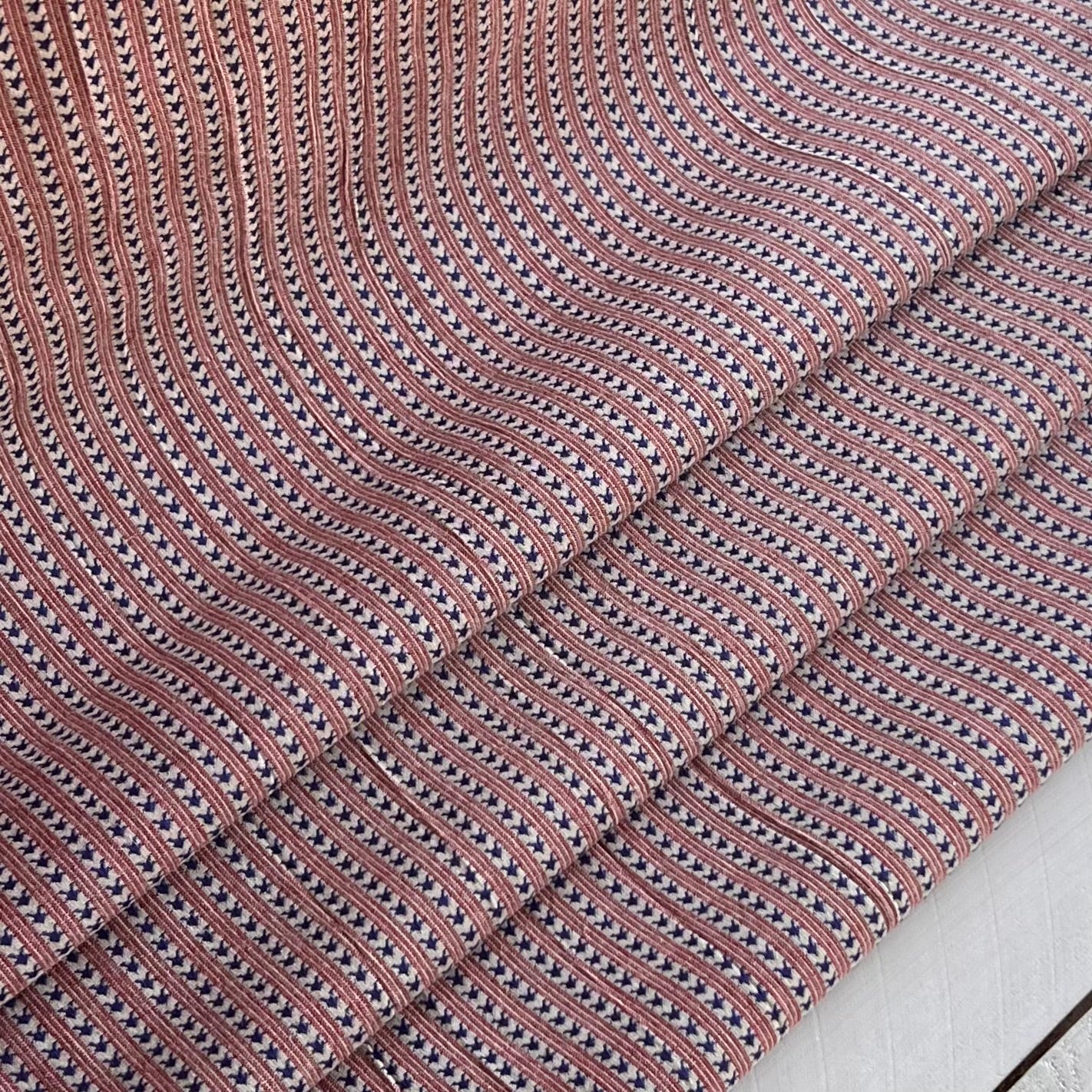 Green and Beige Mini Check Plaid - Homespun Fabric - 401