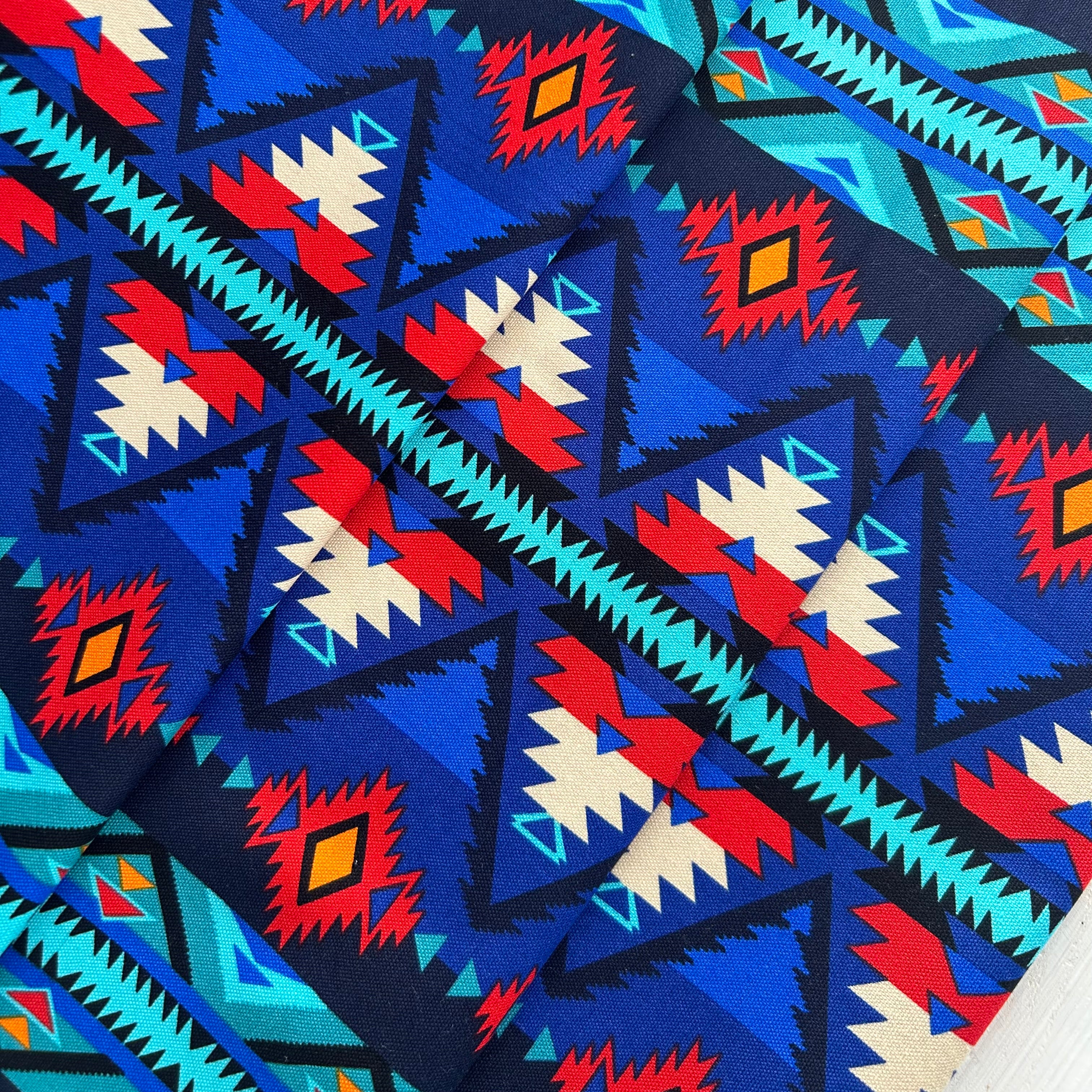 Canvas Cotton -53735C-1 Raymi Spirit Trail, Cobalt/Multi by Windham Fabrics