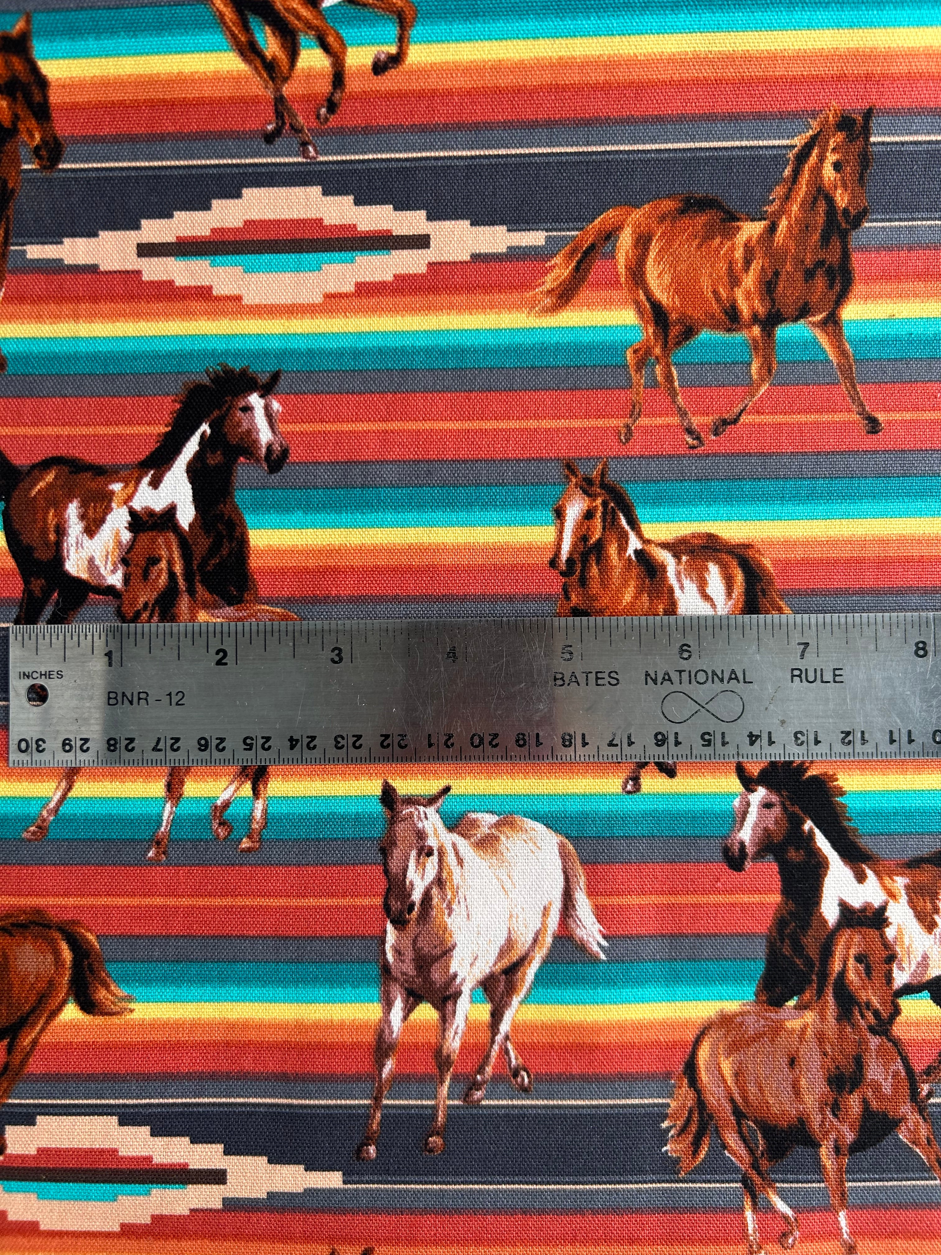 Canvas Cotton -53736C-1 Thoroughbreds Spirit Trail, Cotton Canvas by Windham Fabrics