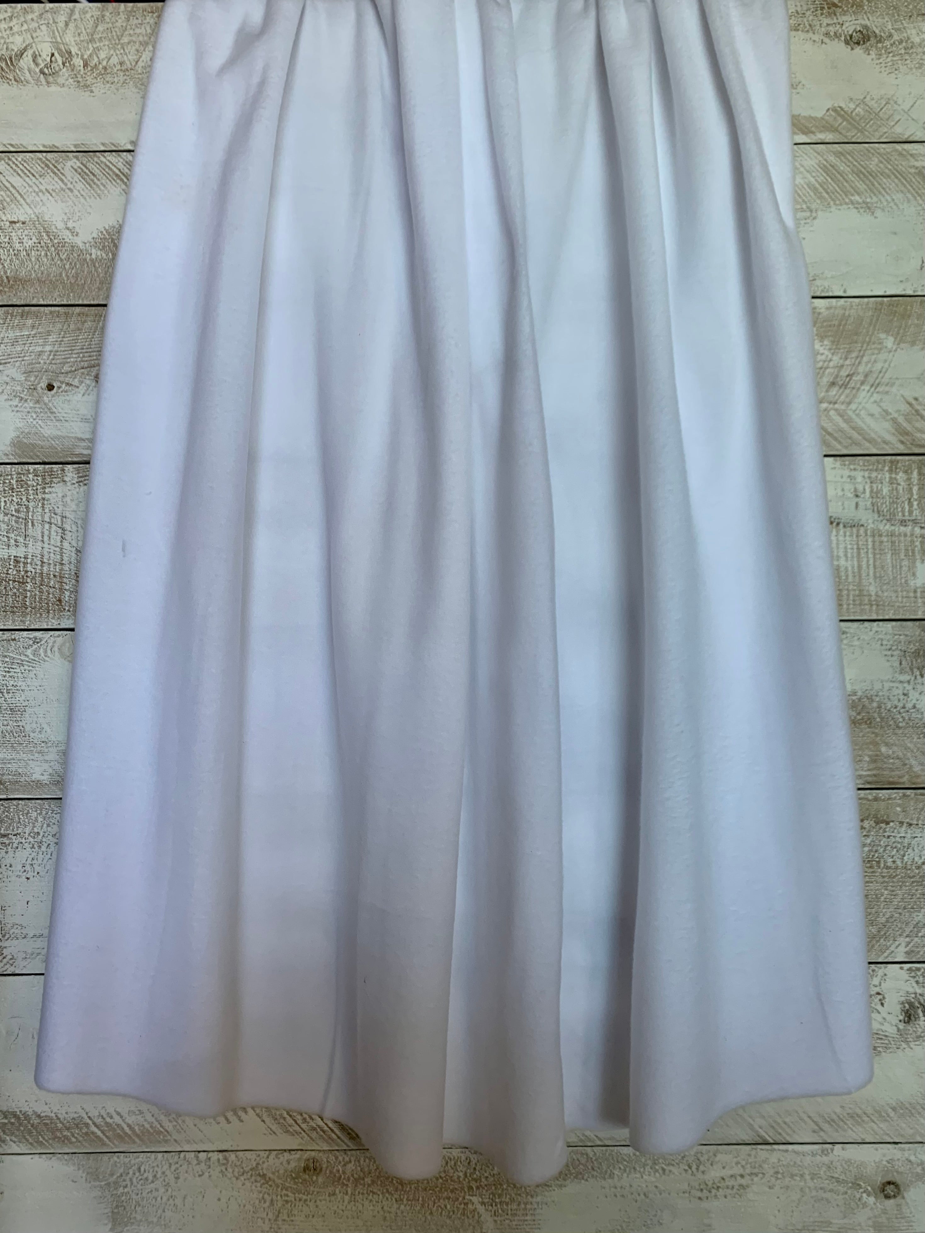 White Lux Anti-Pill Solid Fleece