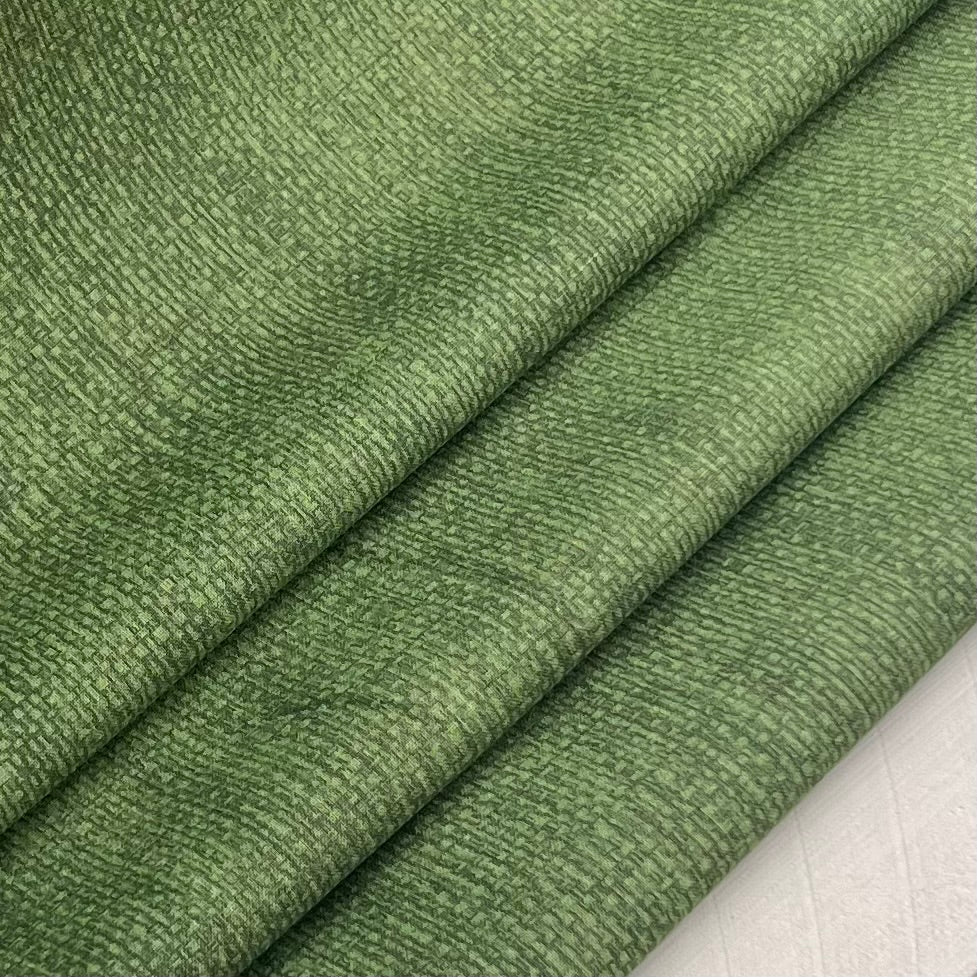 Hunter Green - Basket Weave Solid