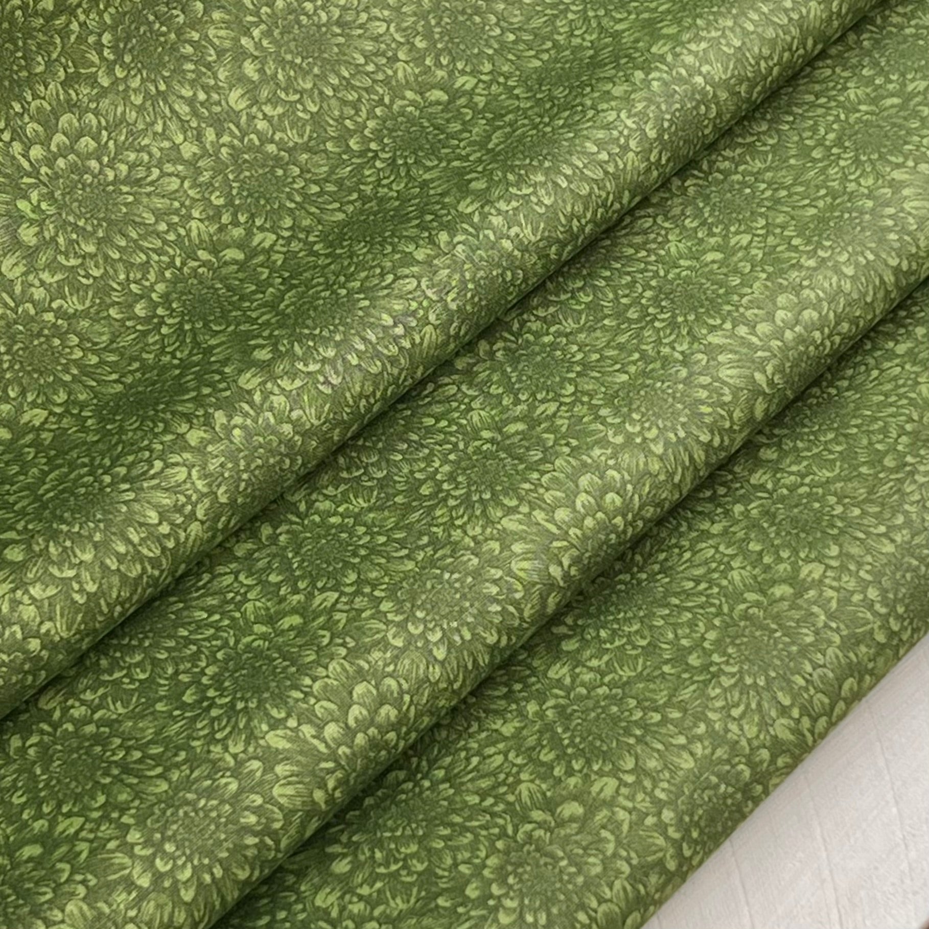 Dahlia Floral Collection - Red, Green, Purple