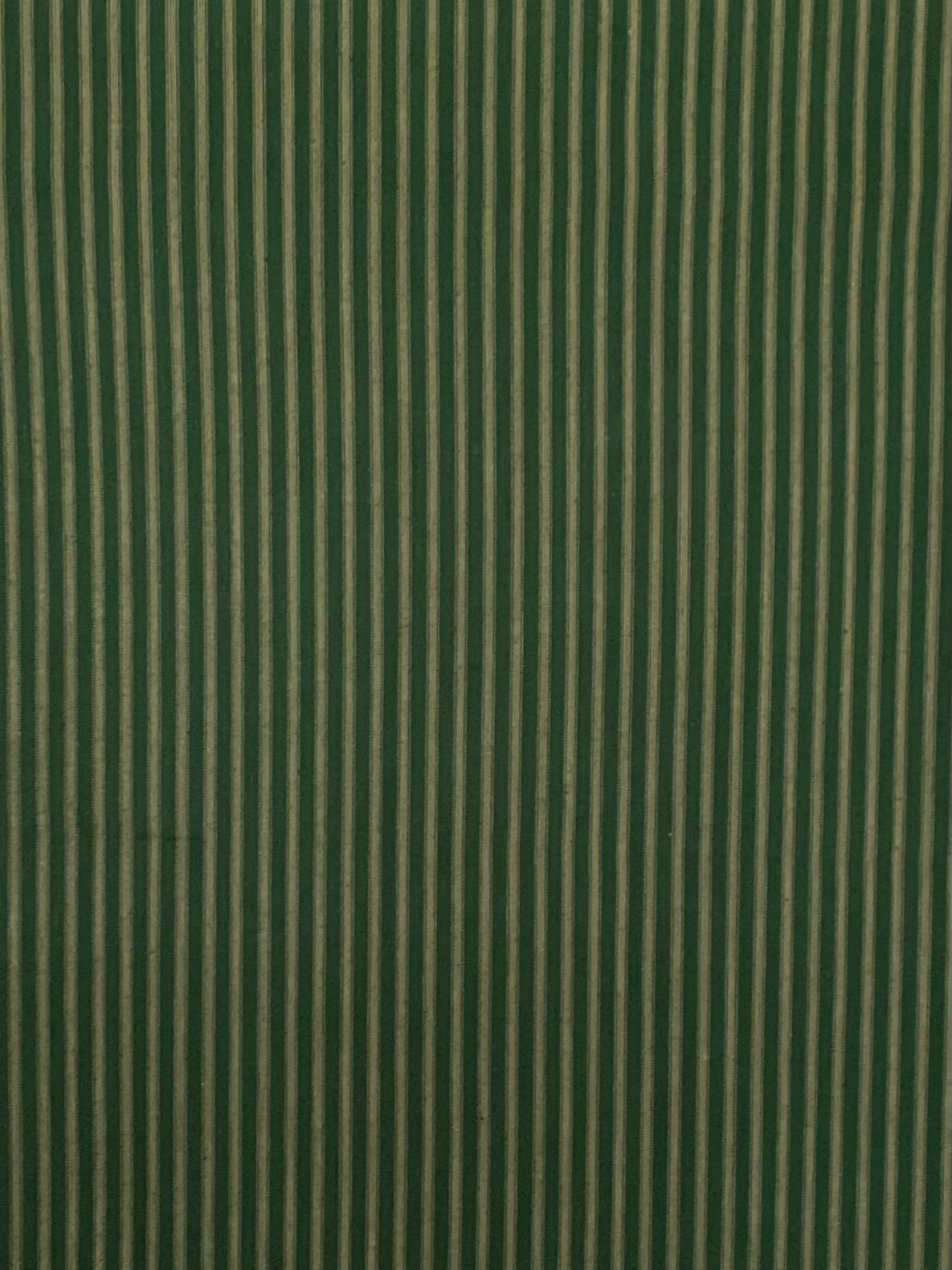 Green and Beige Stripe - Homespun Fabric - 47
