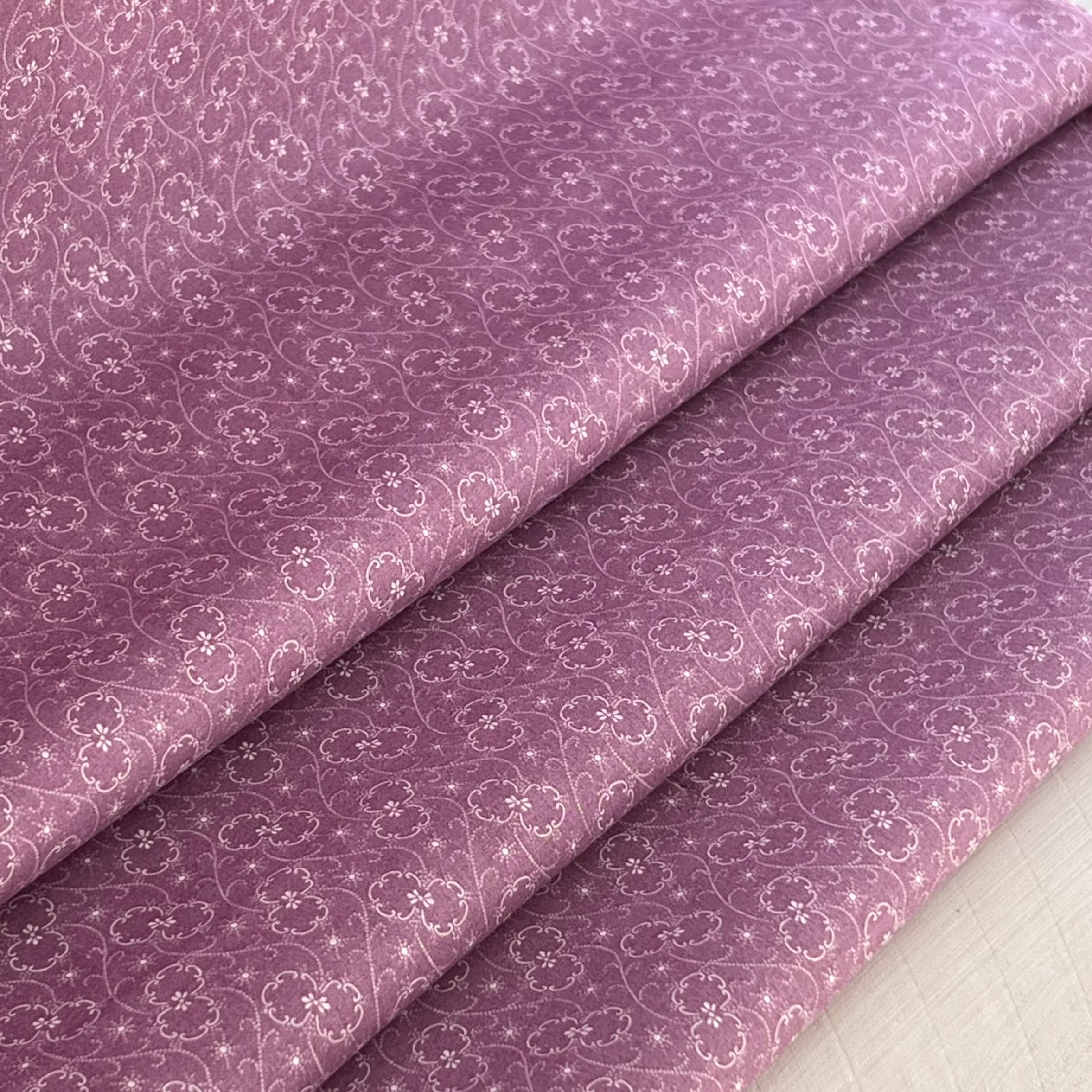 Antique Floral Calico Print Collection - Pink, Red, Purple, Yellow