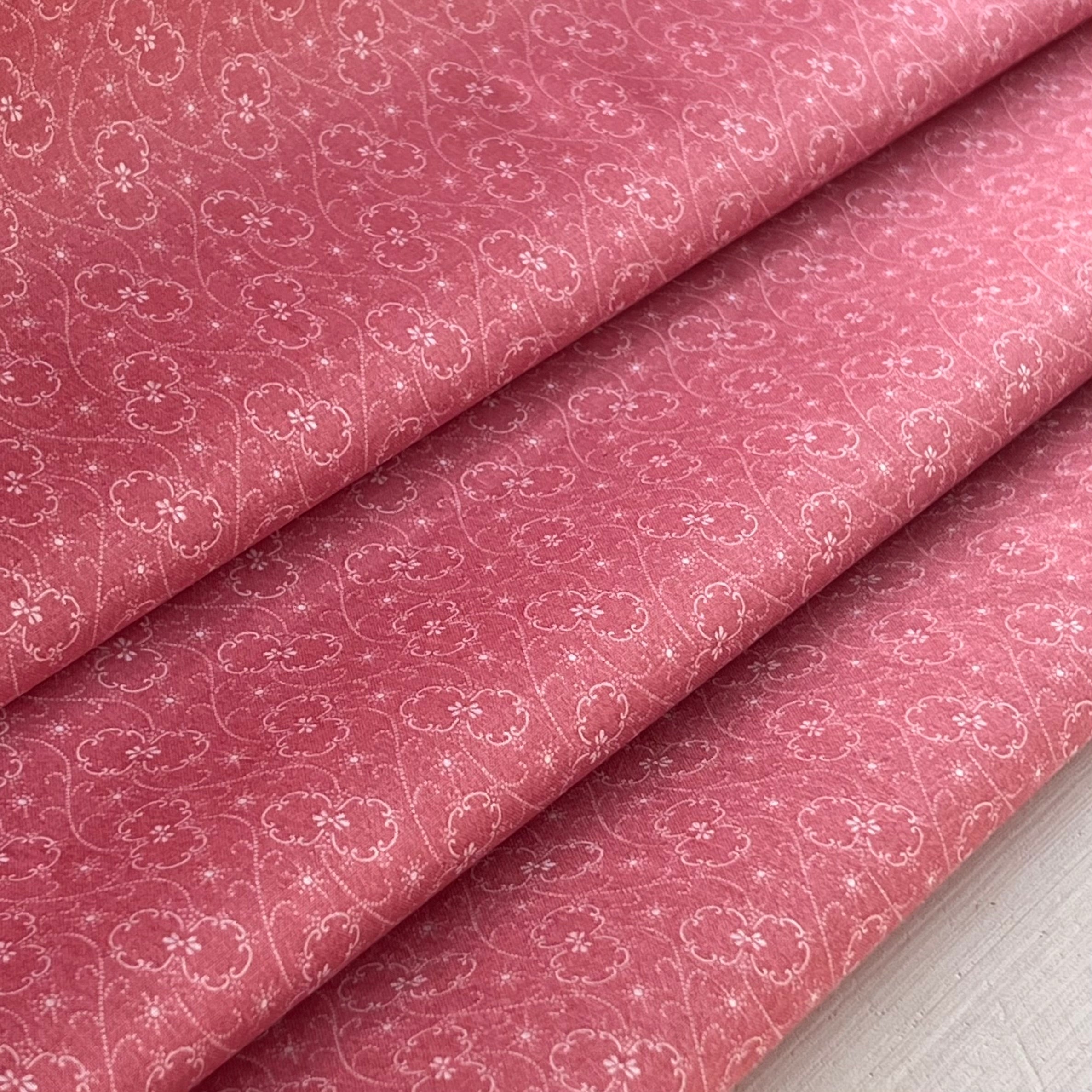 Antique Floral Calico Print Collection - Pink, Red, Purple, Yellow