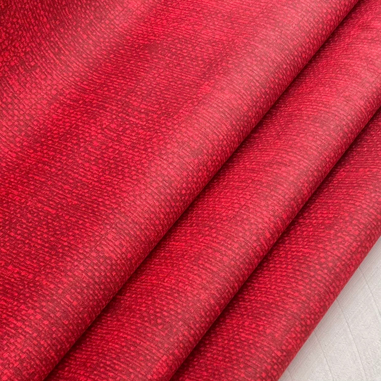 Red - Basket Weave Solid