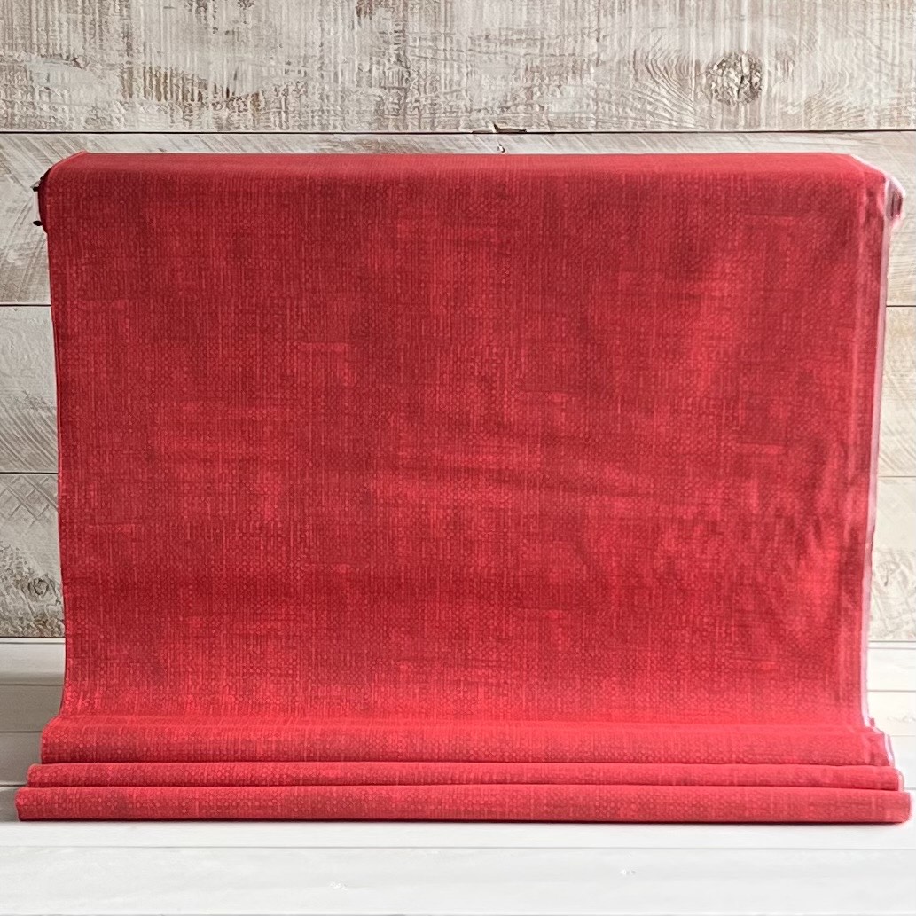 Red - Basket Weave Solid