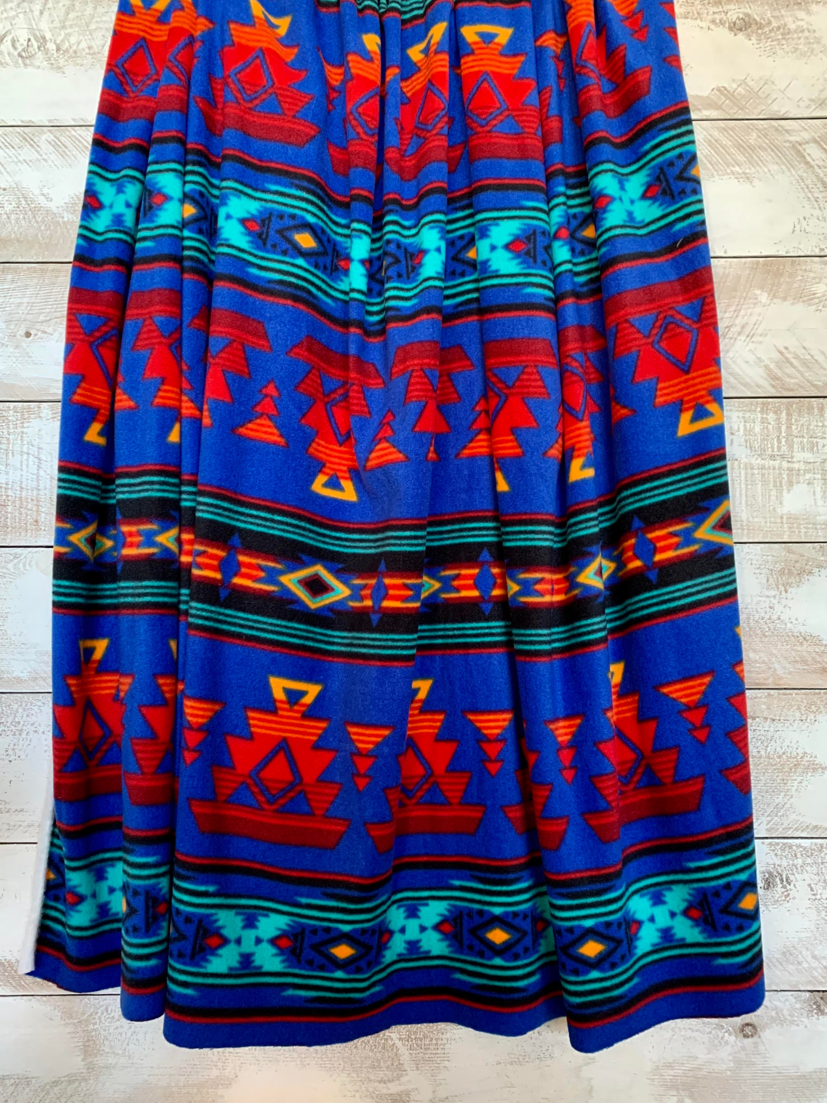 Tribal Winter Fleece - Heirloom Colbalt 52774-1