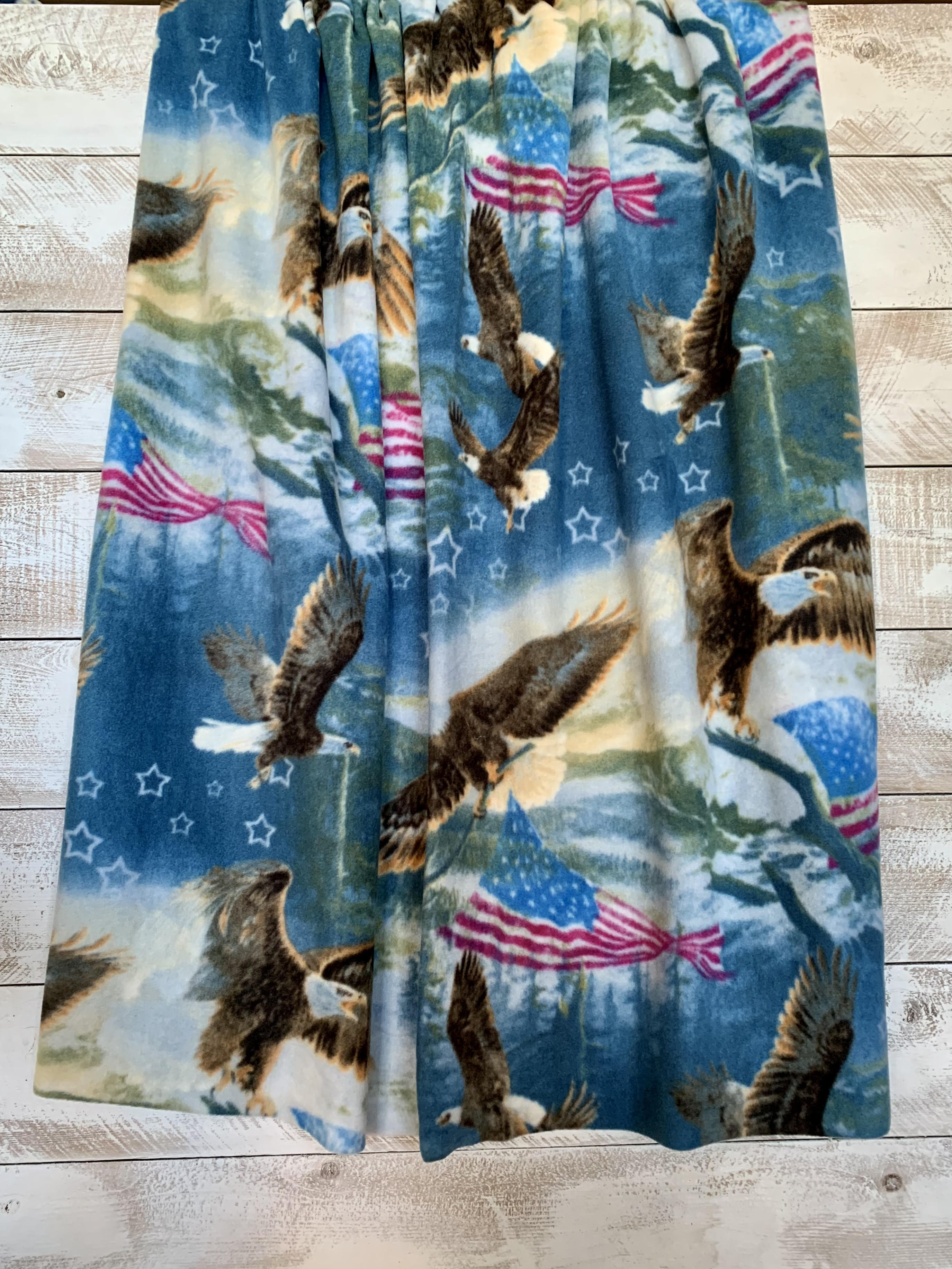 American Eagle and Flag Lux Fleece