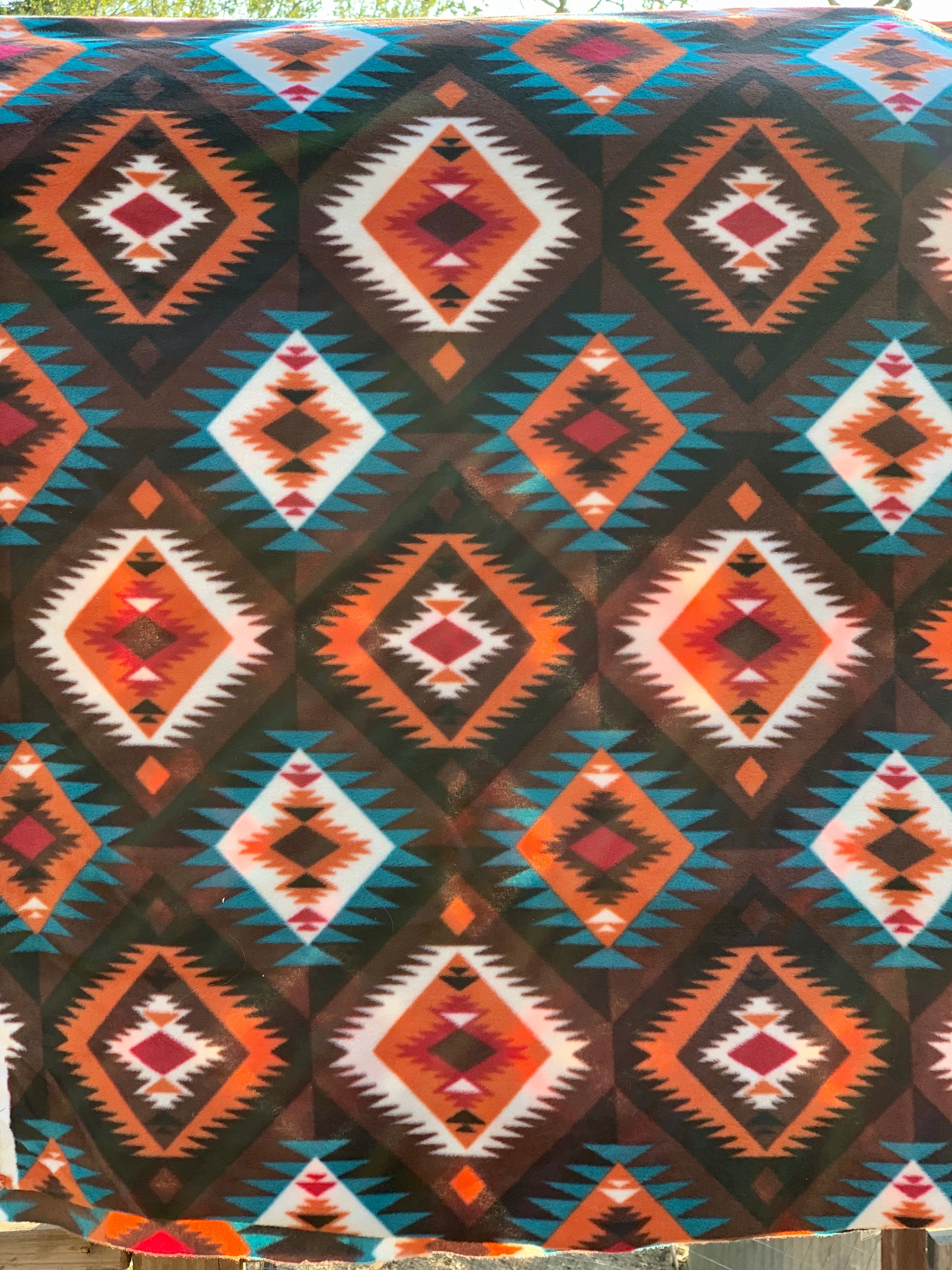 Tribal Winter Fleece - Crossroads Brown 52333-1