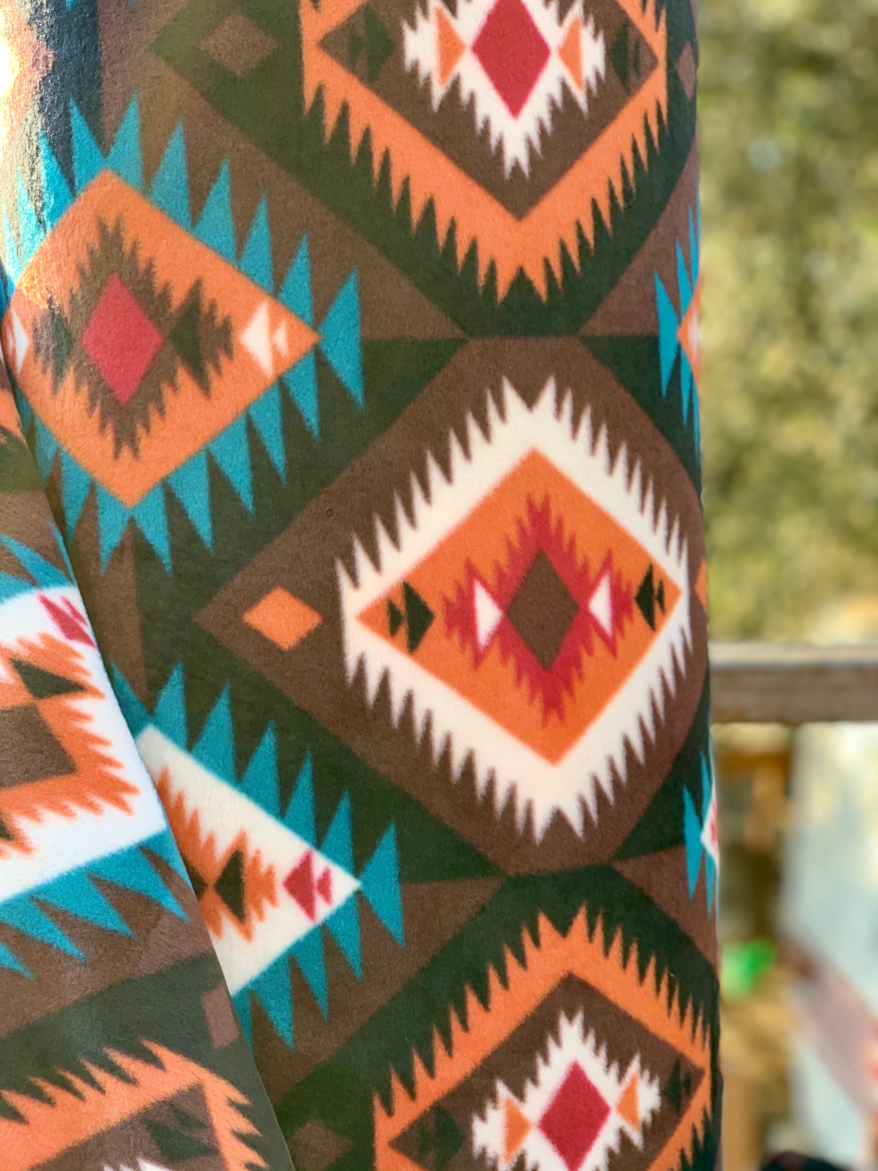 Tribal Winter Fleece - Crossroads Brown 52333-1