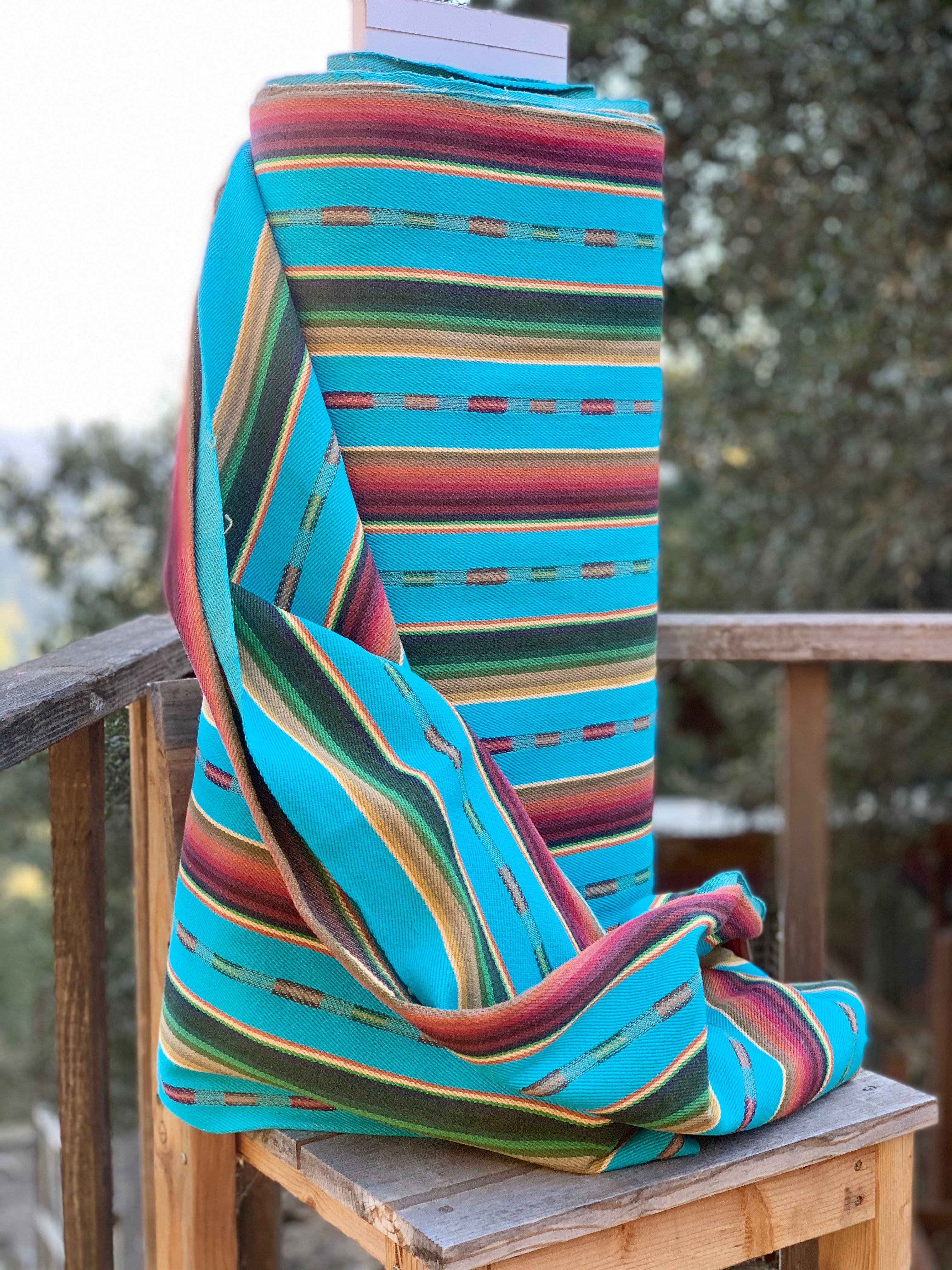 Taos Serape Style - Aqua