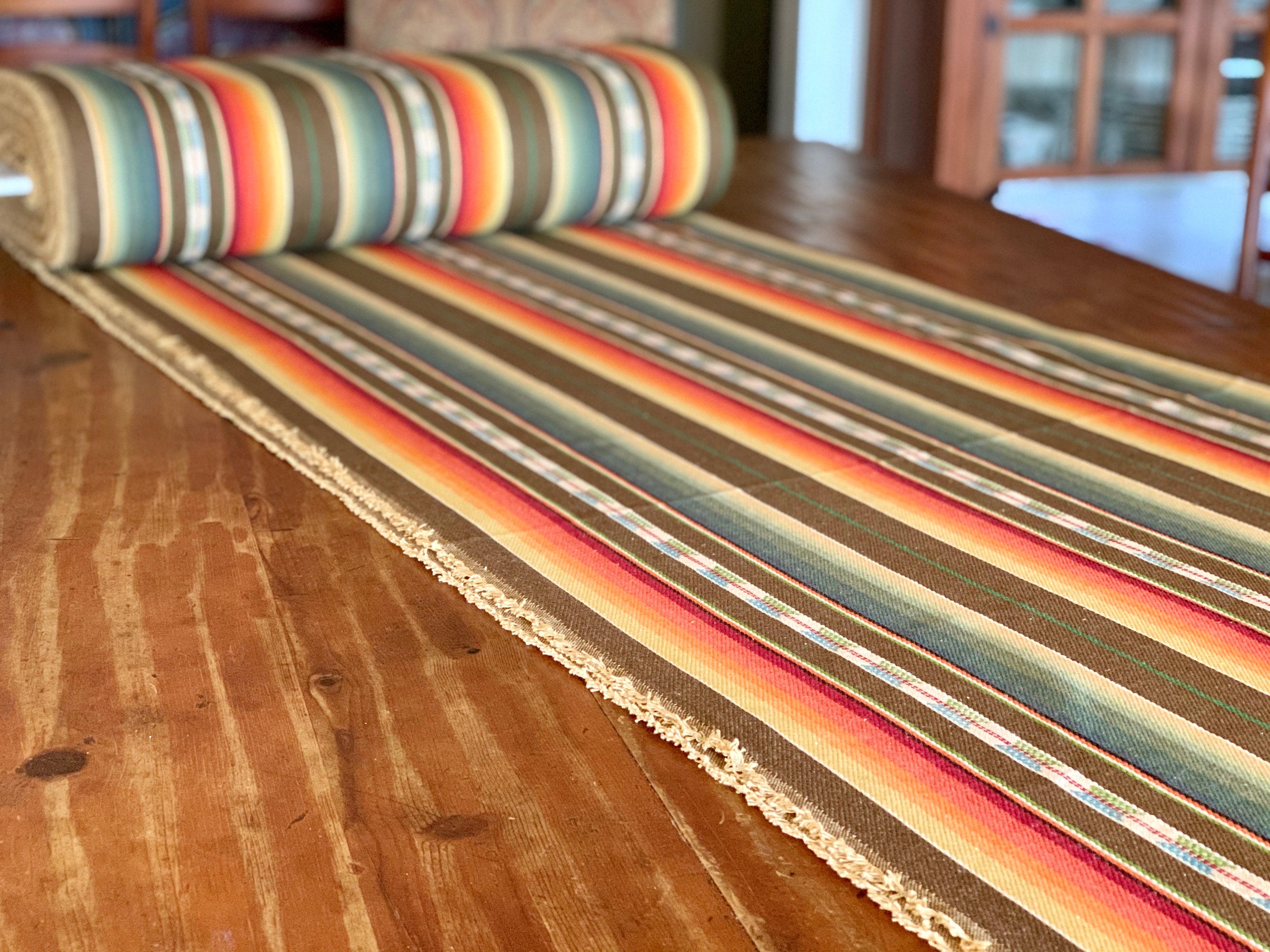 Santa Fe Collection - Serape Saddle Blanket Style Fabric - Brown