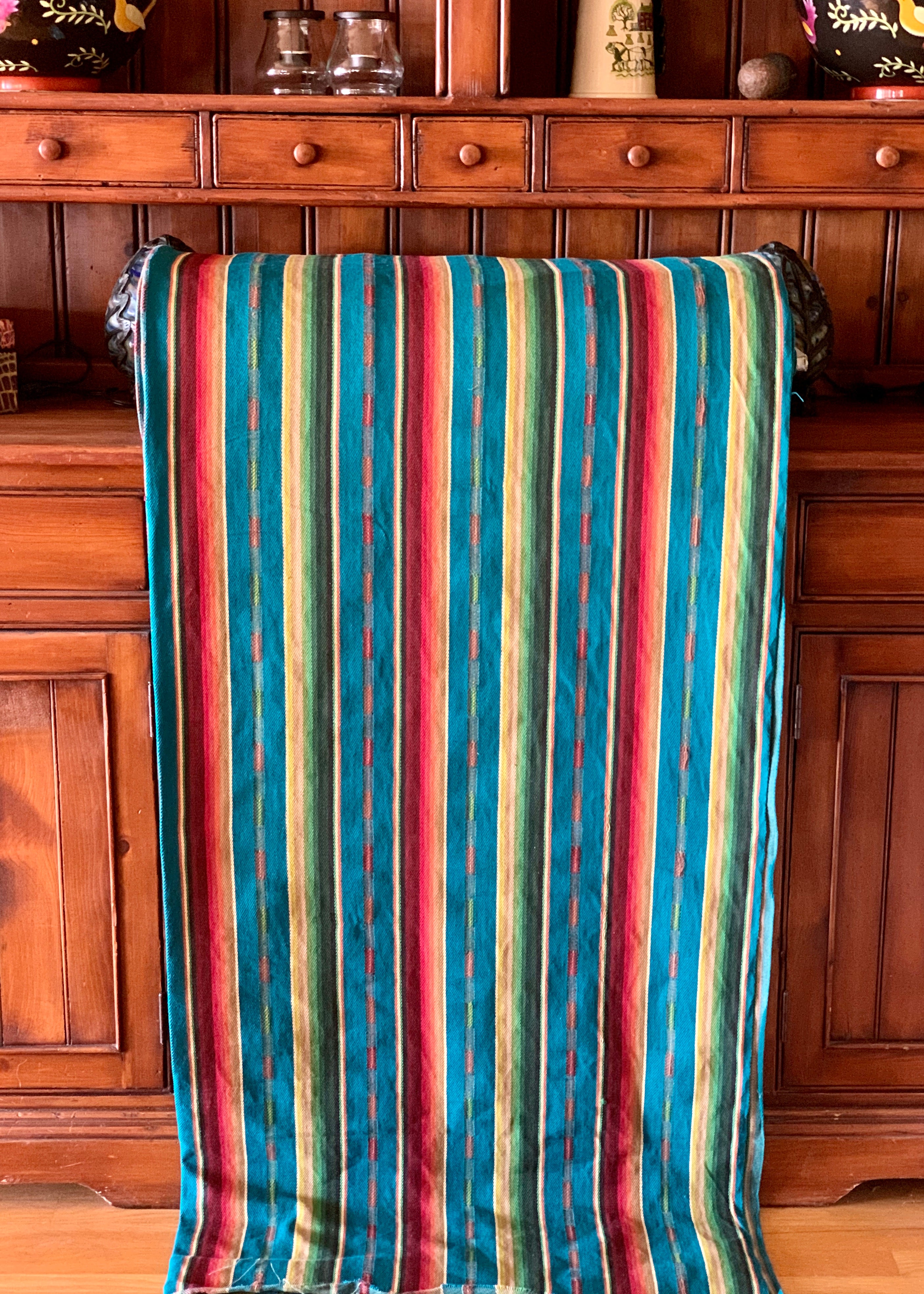 Santa Fe Collection - Serape Saddle Blanket Style Fabric - Blue