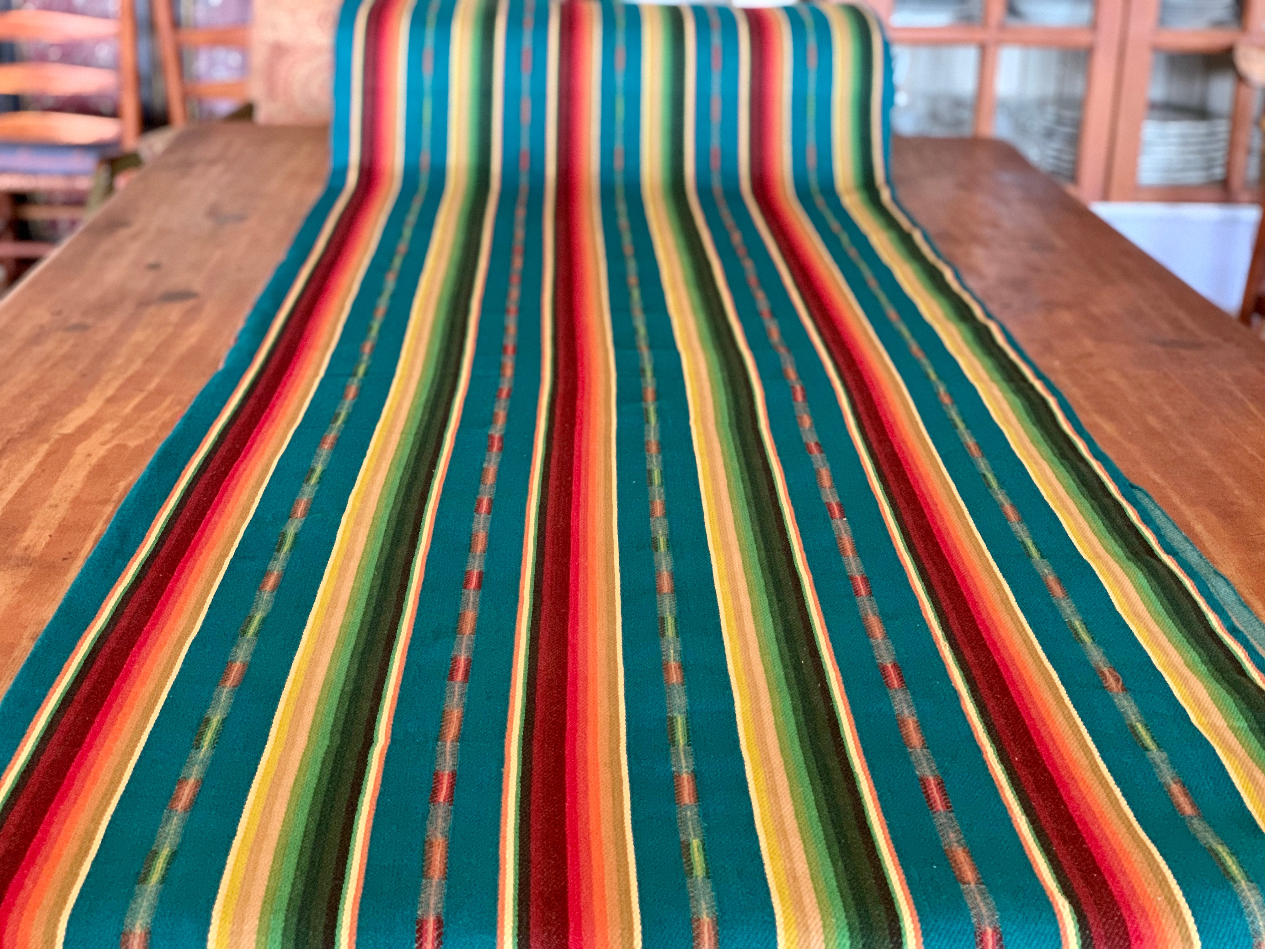 Santa Fe Collection - Serape Saddle Blanket Style Fabric - Blue