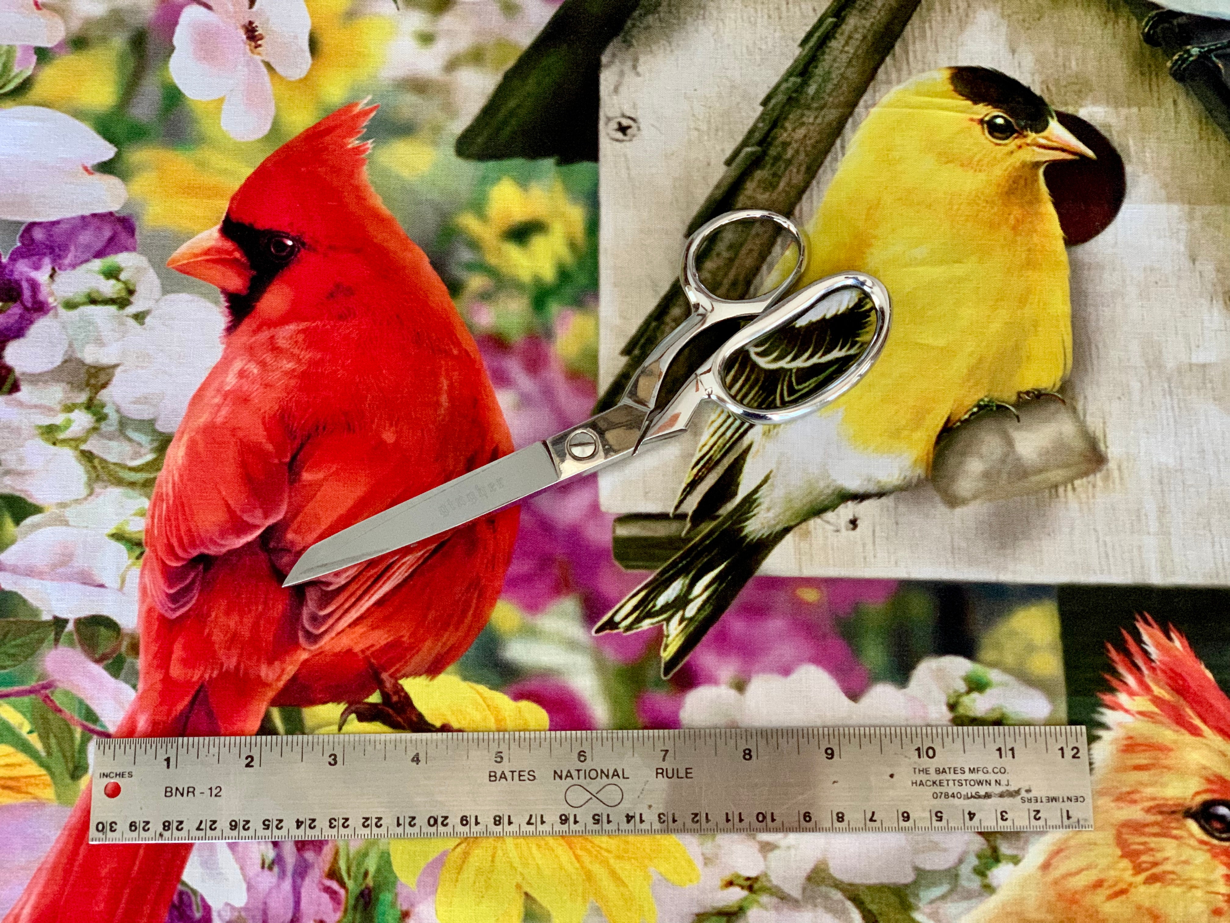 David Textiles Birds for all Seasons - Birds in the Orchard Panel and Fabric by the Yard - Fall Fabric
