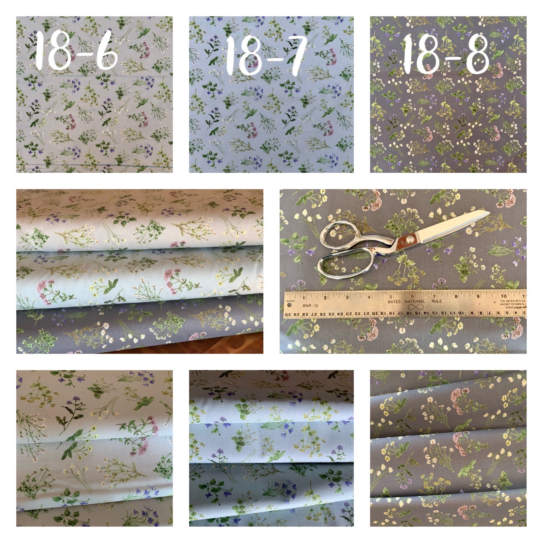 Midsummer Collection by Hackney and Co from Windham Fabrics - Floral, Rabbit, Bunny, Meadow Theme