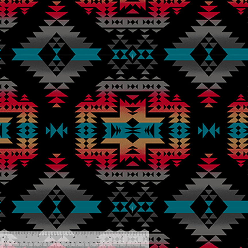 Tribal Winter Fleece - Canyon Black - 31433-1