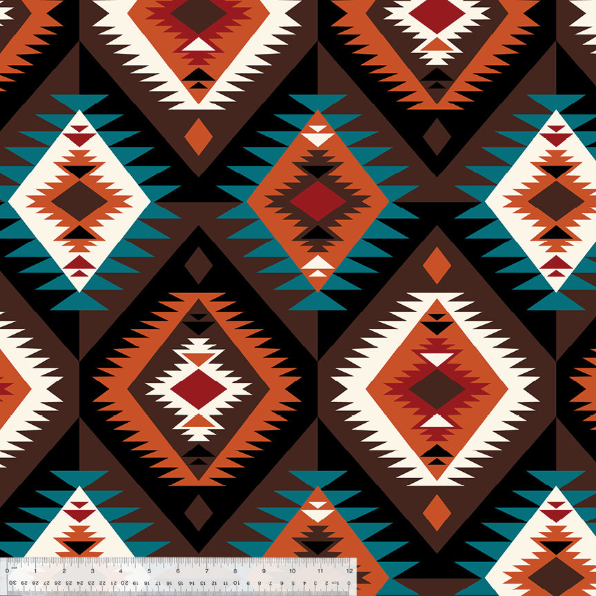 Tribal Winter Fleece - Crossroads Brown 52333-1
