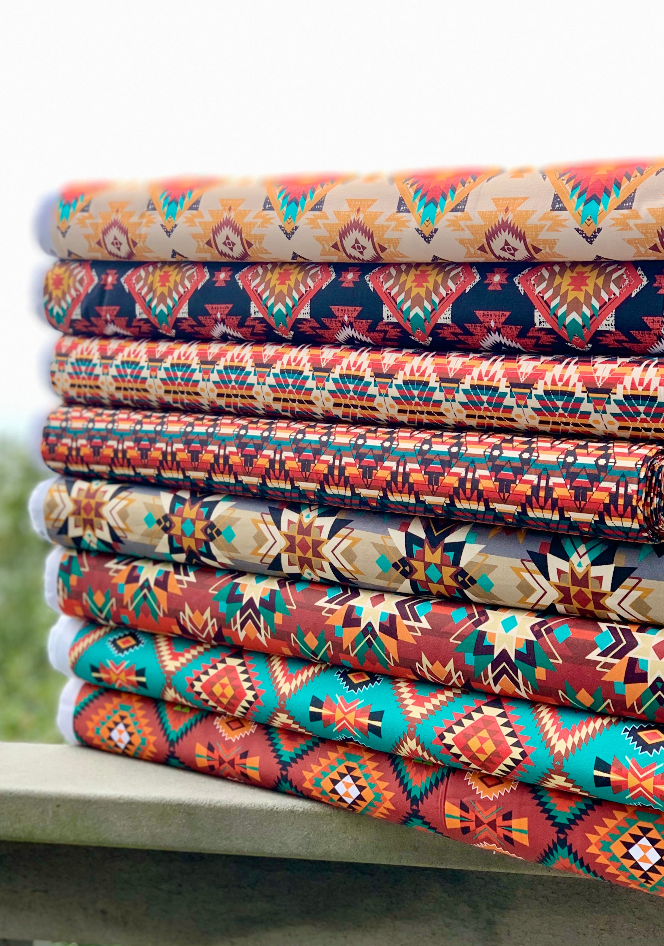 Tribal Cultural Southwest Native Fabric - 96 Black