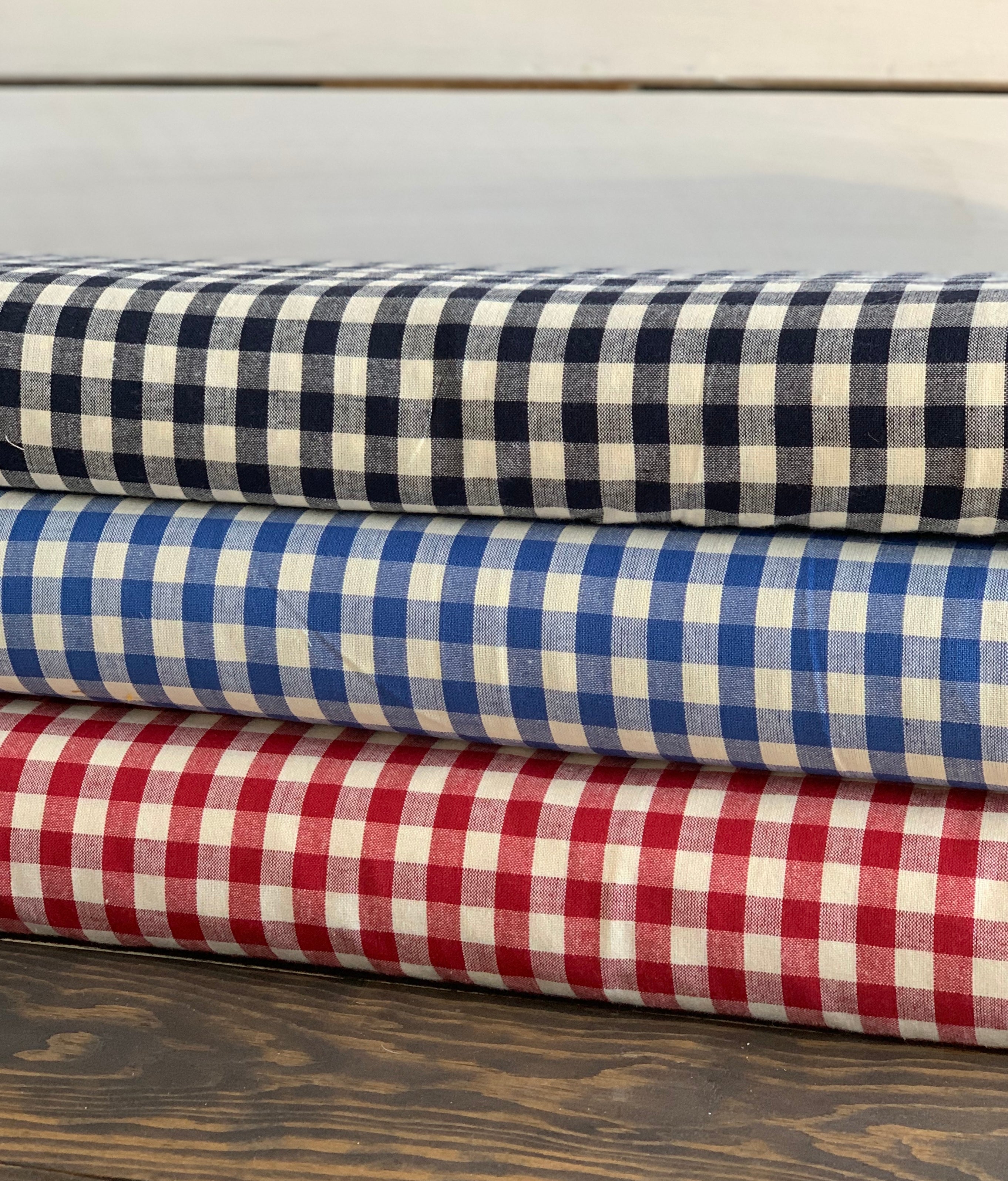 Check Homespun Collection - Black, Navy, Blue, & Red