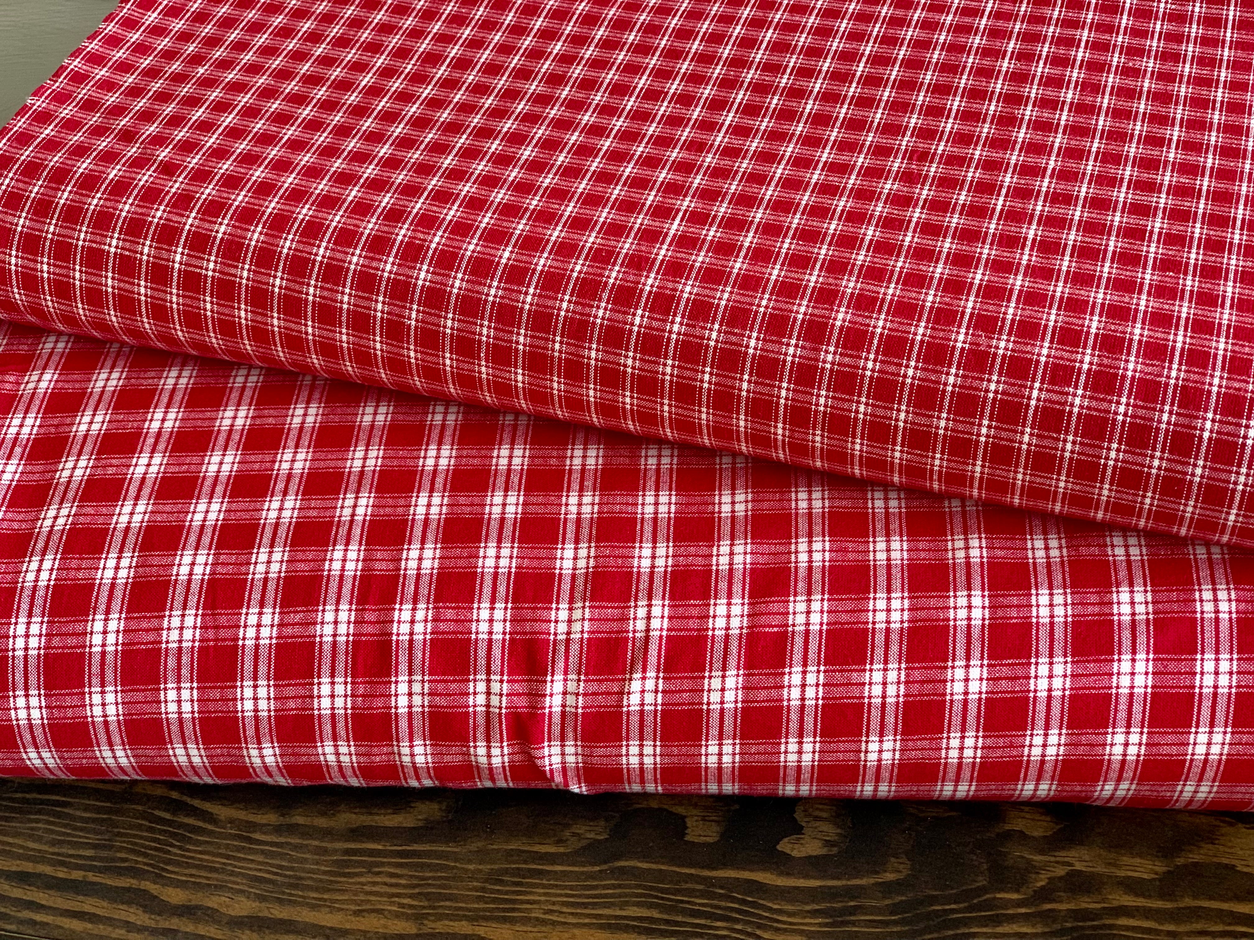 Red Check, Plaid, and Stripe Homespun Collection