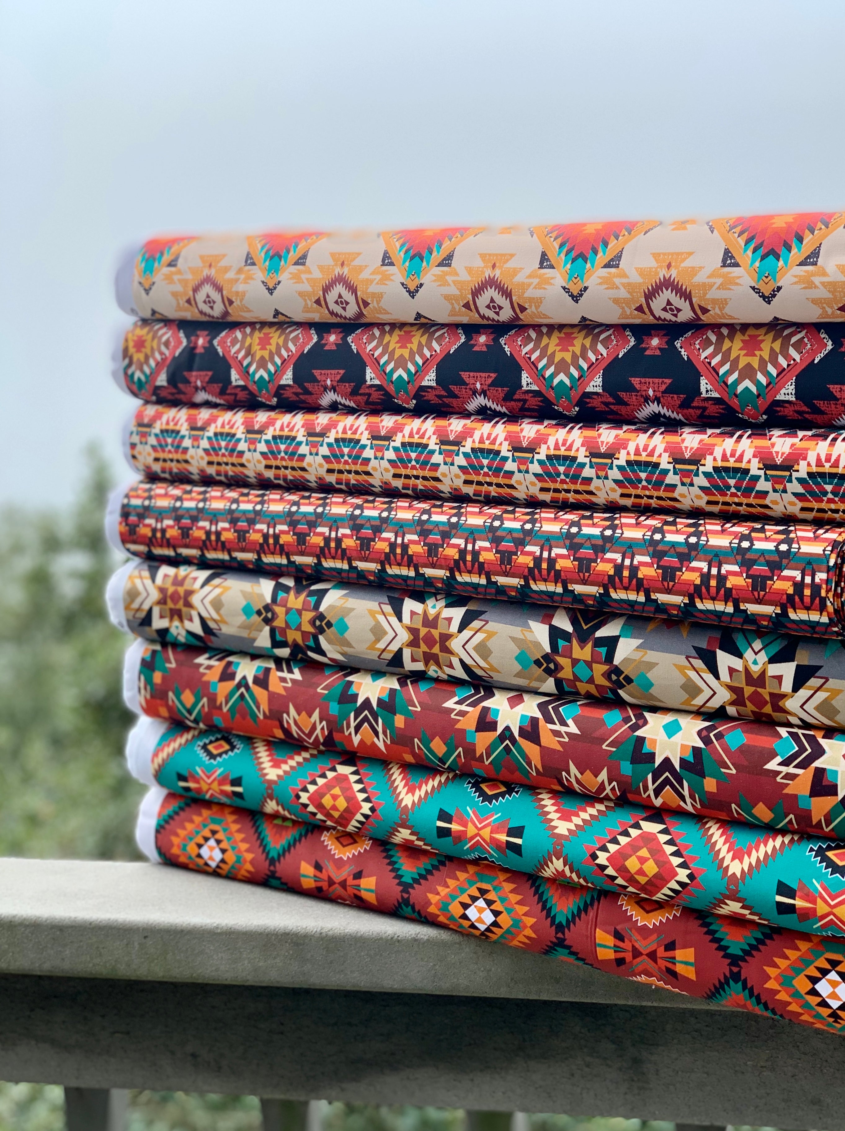 Tribal Cultural Southwest Native Fabric - 96 Cream