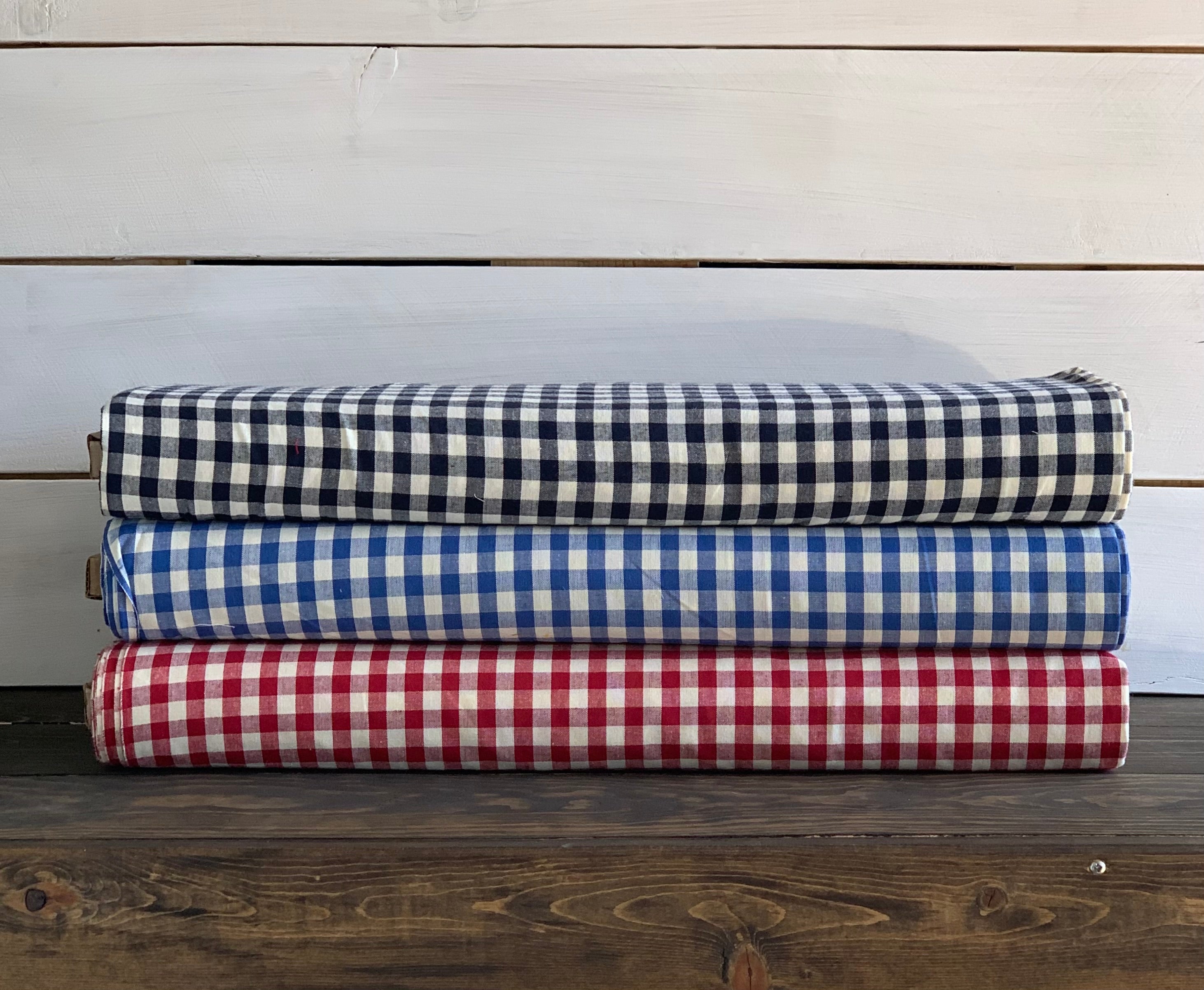 Check Homespun Collection - Black, Navy, Blue, & Red