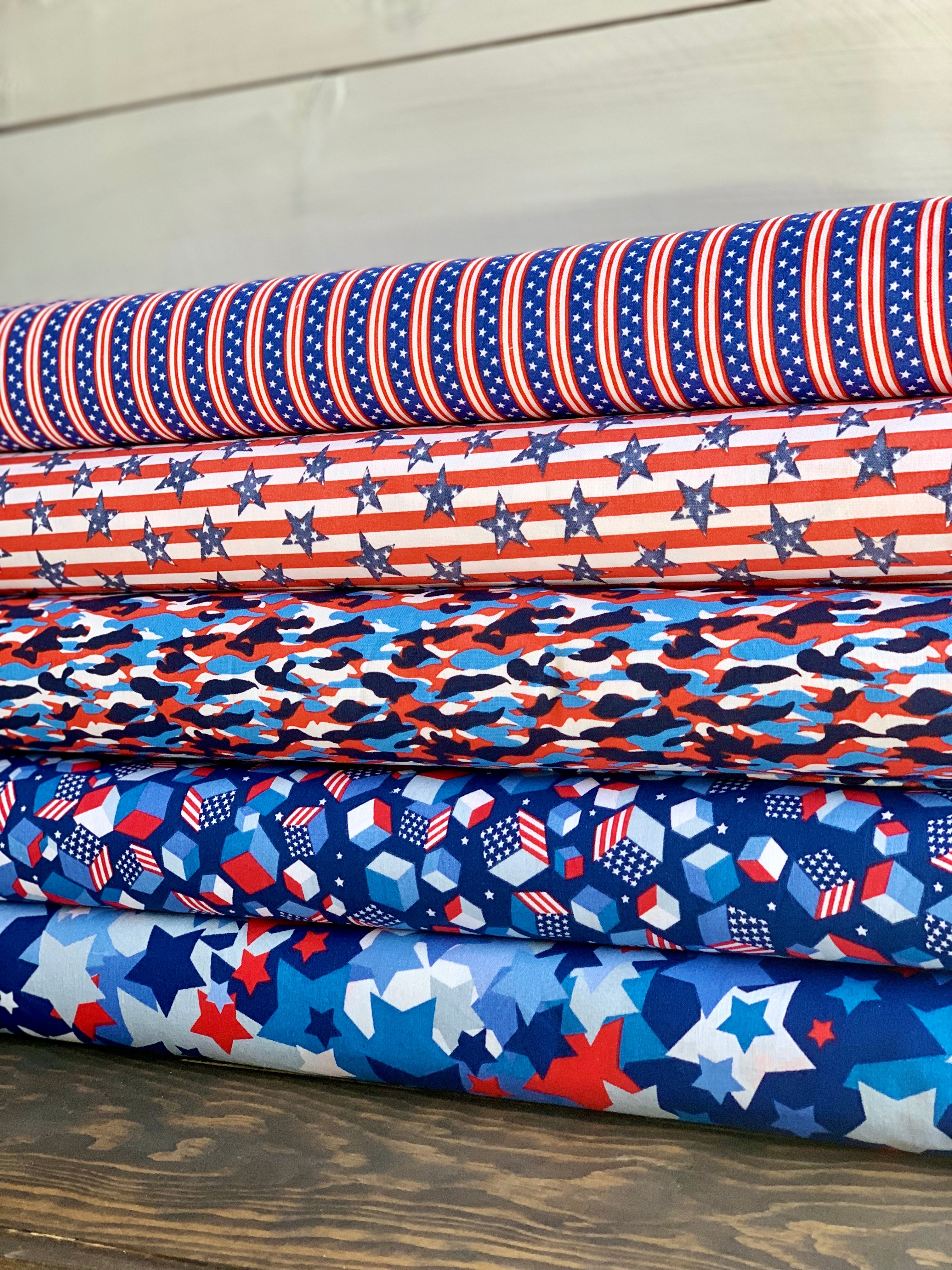 USA Camo, Collage, & Stripes