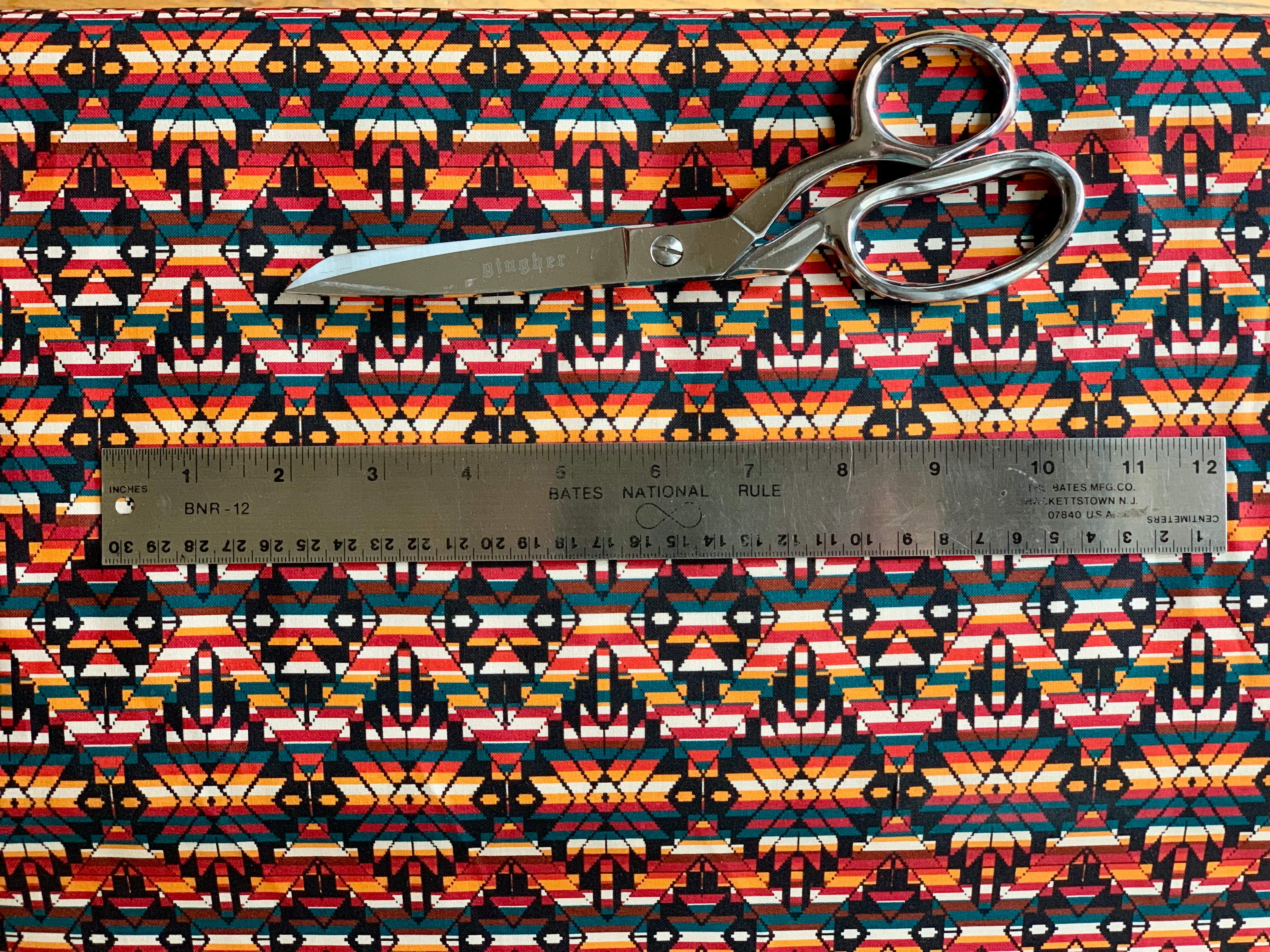Tribal Cultural Southwest Native Fabric - 96 Black