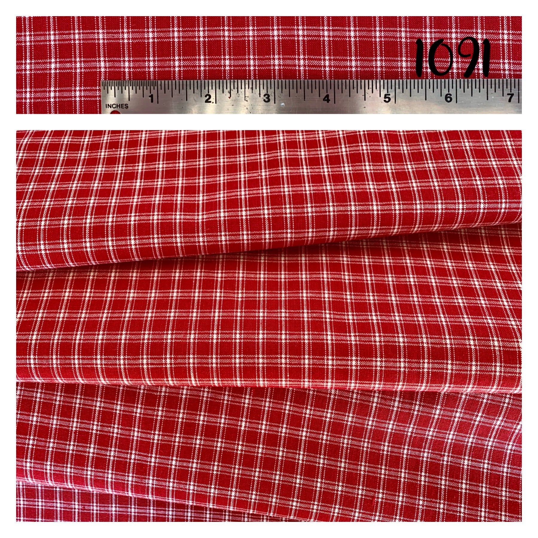 Red Check, Plaid, and Stripe Homespun Collection