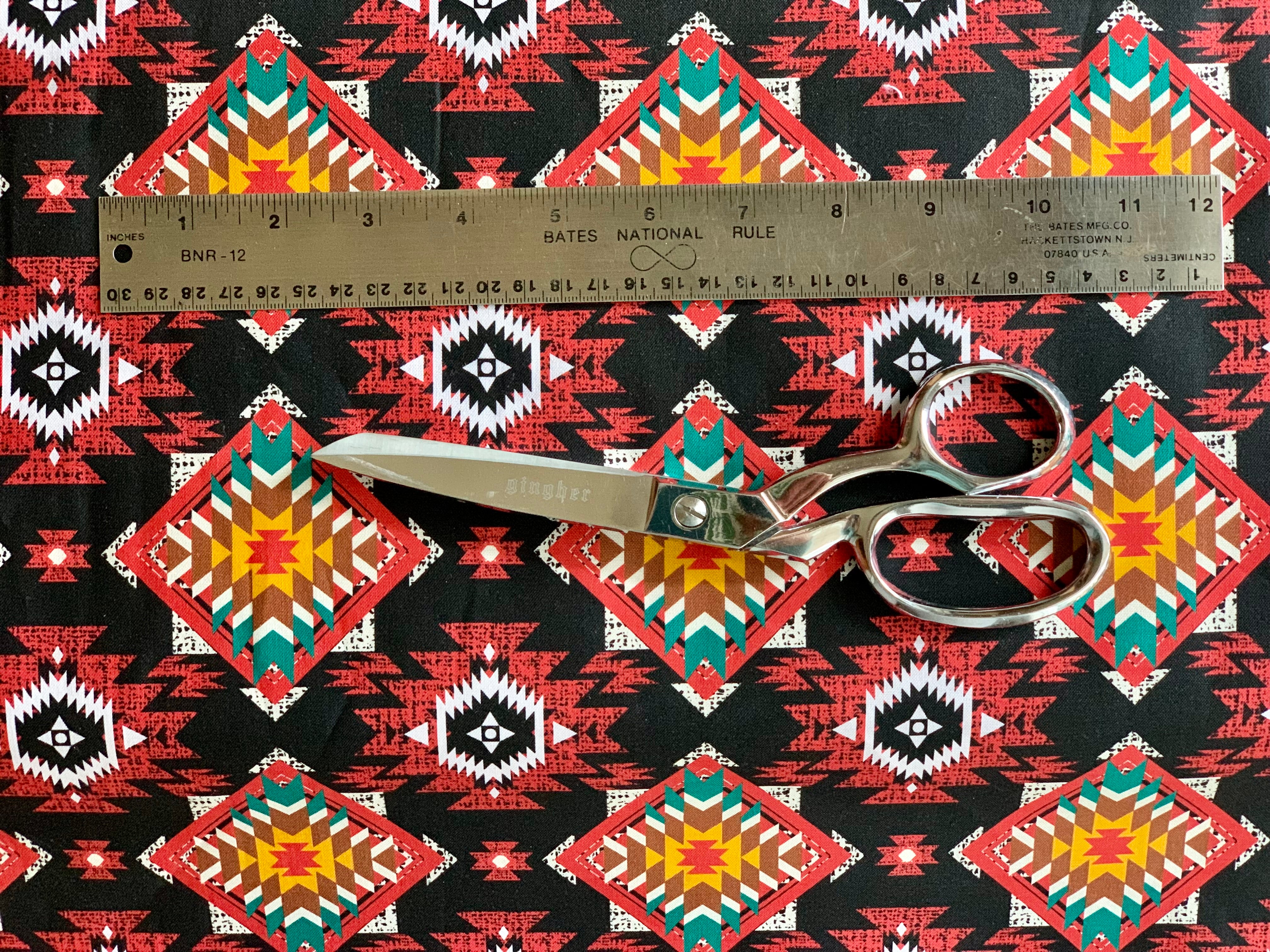 Tribal Cultural Southwest Native Fabric - 56 Black