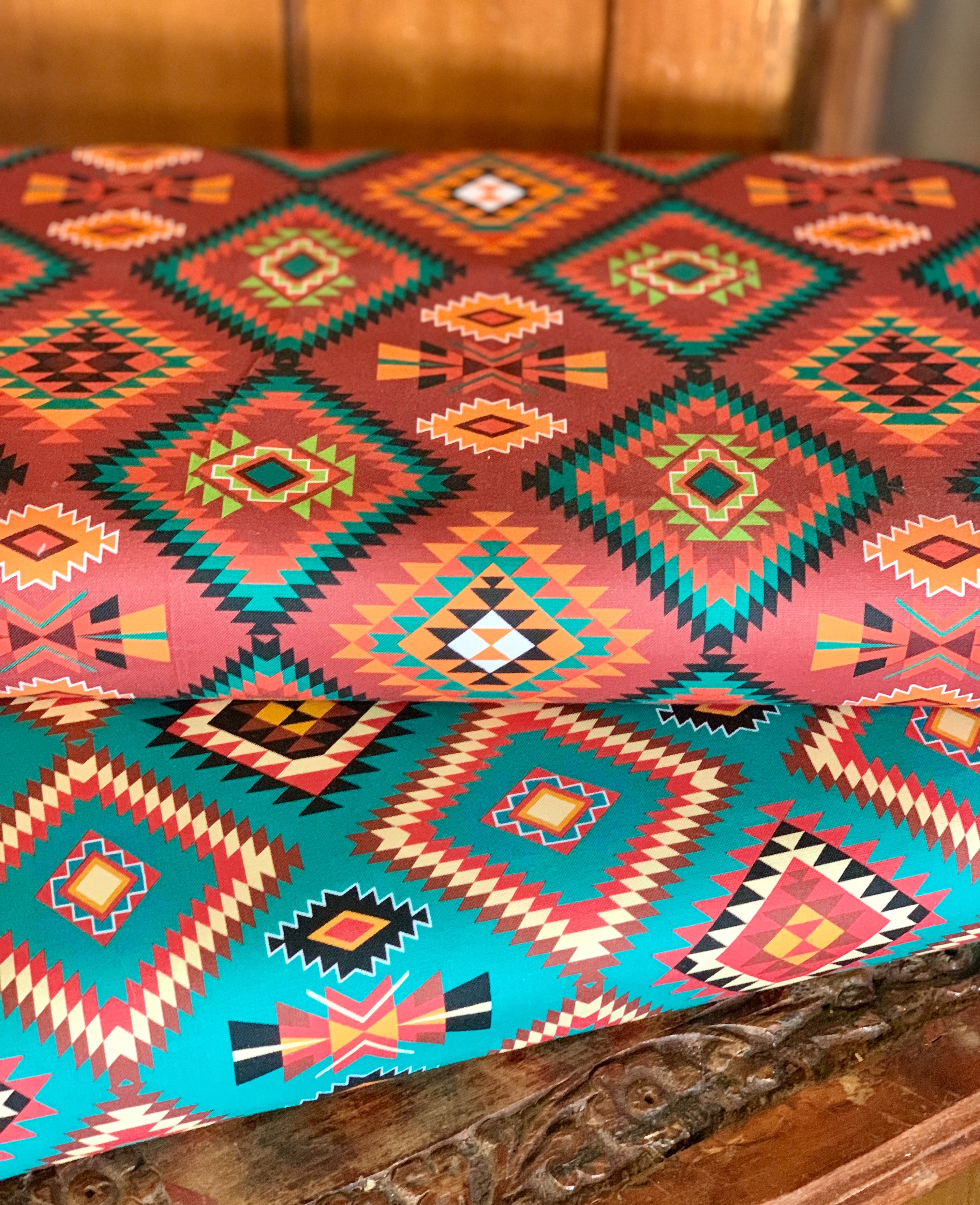 Tribal Cultural Southwest Native Fabric - 50 Red