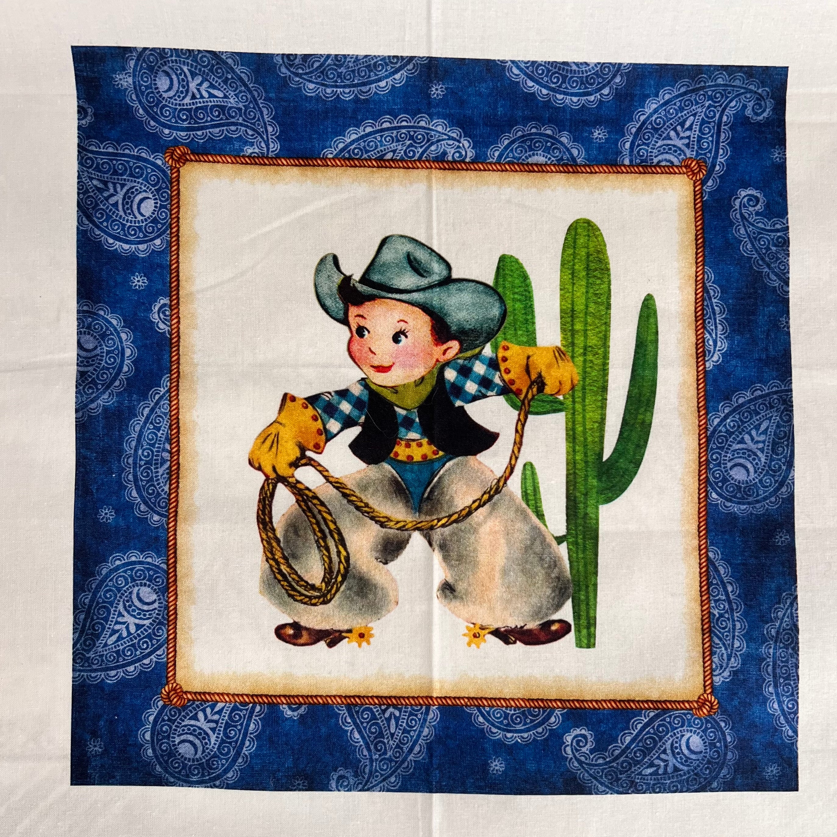 Panel - Storybook Cowboy - Cowboy Up by QT Fabrics
