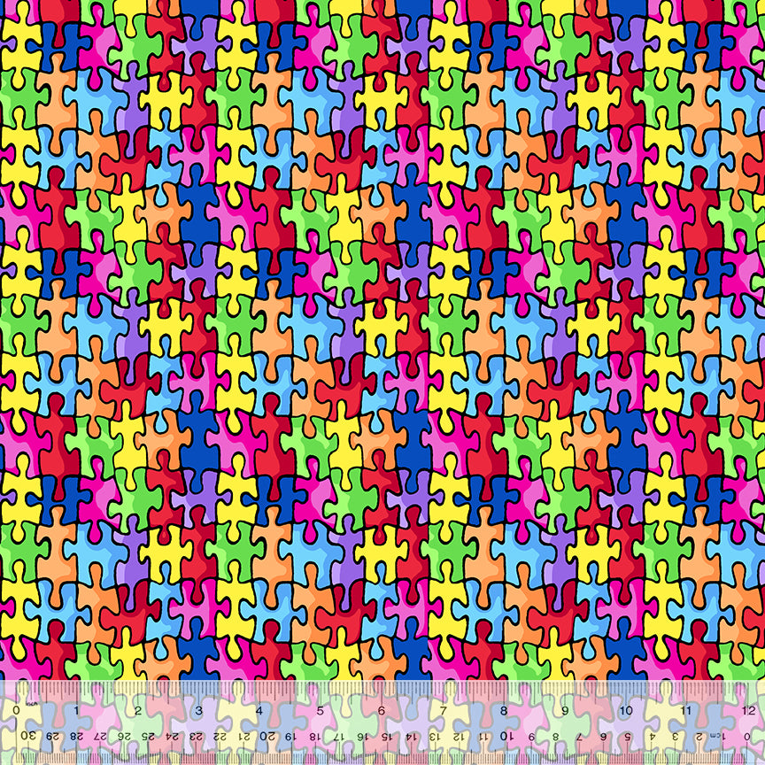 Puzzle Fleece 23973-X