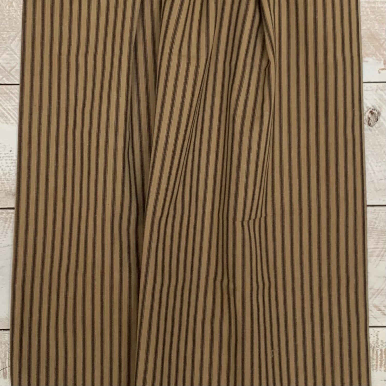 Beige and Black Stripe 56 - Homespun Fabric