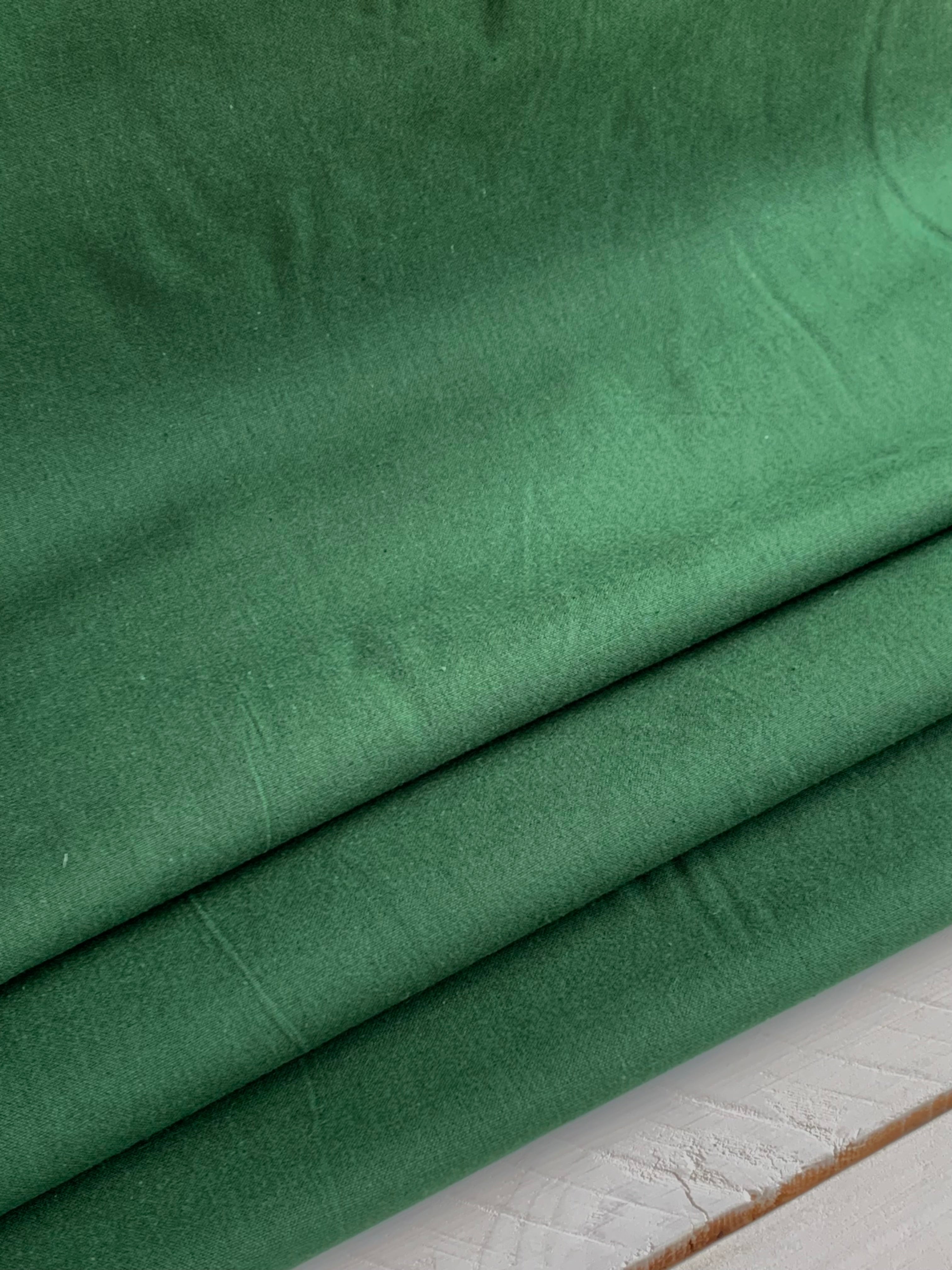 Solid Green - Homespun Fabric - 400