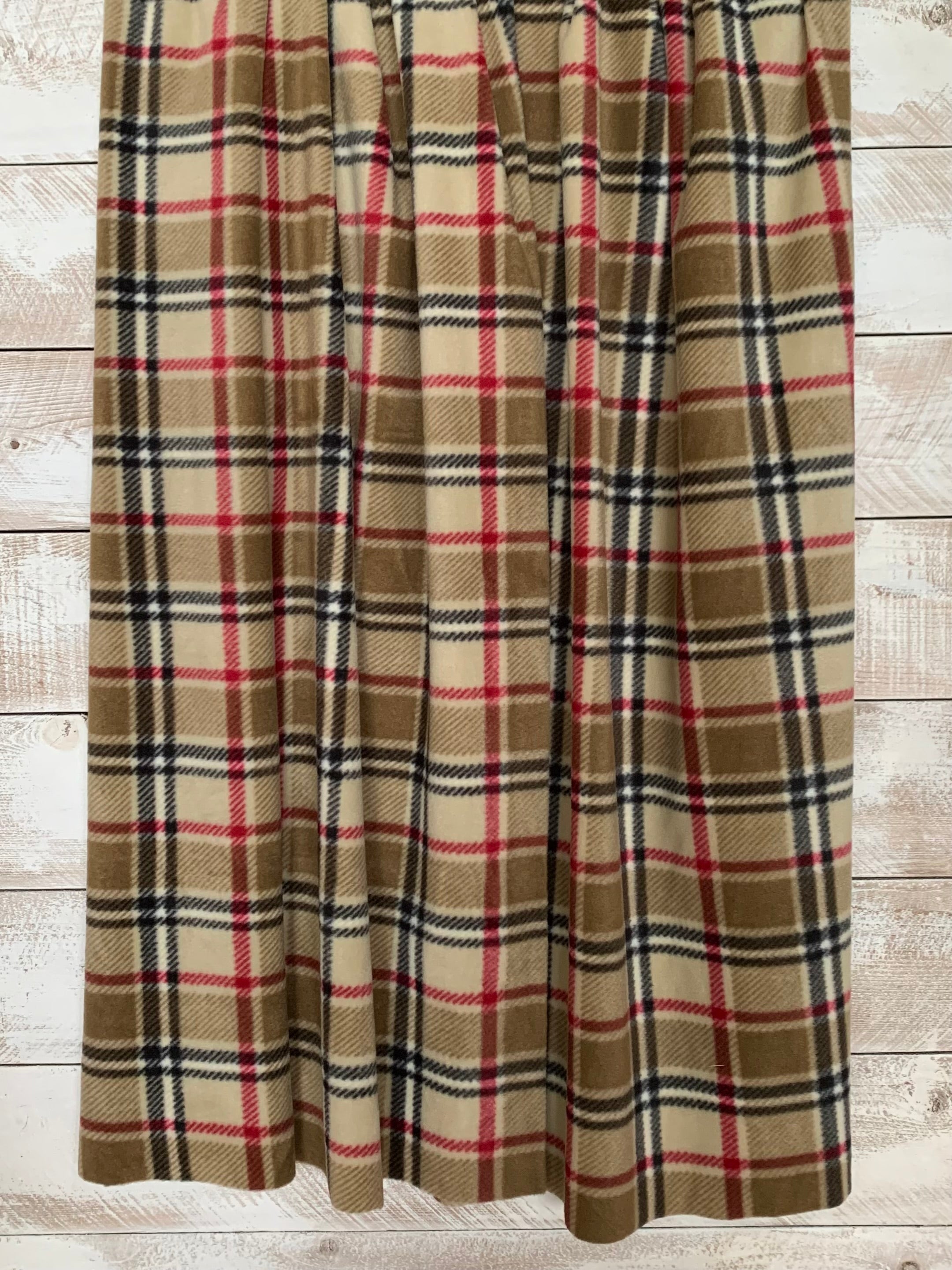 No Sew Blanket Kit - Beige, Black, Red, London Plaid - Personalization Available